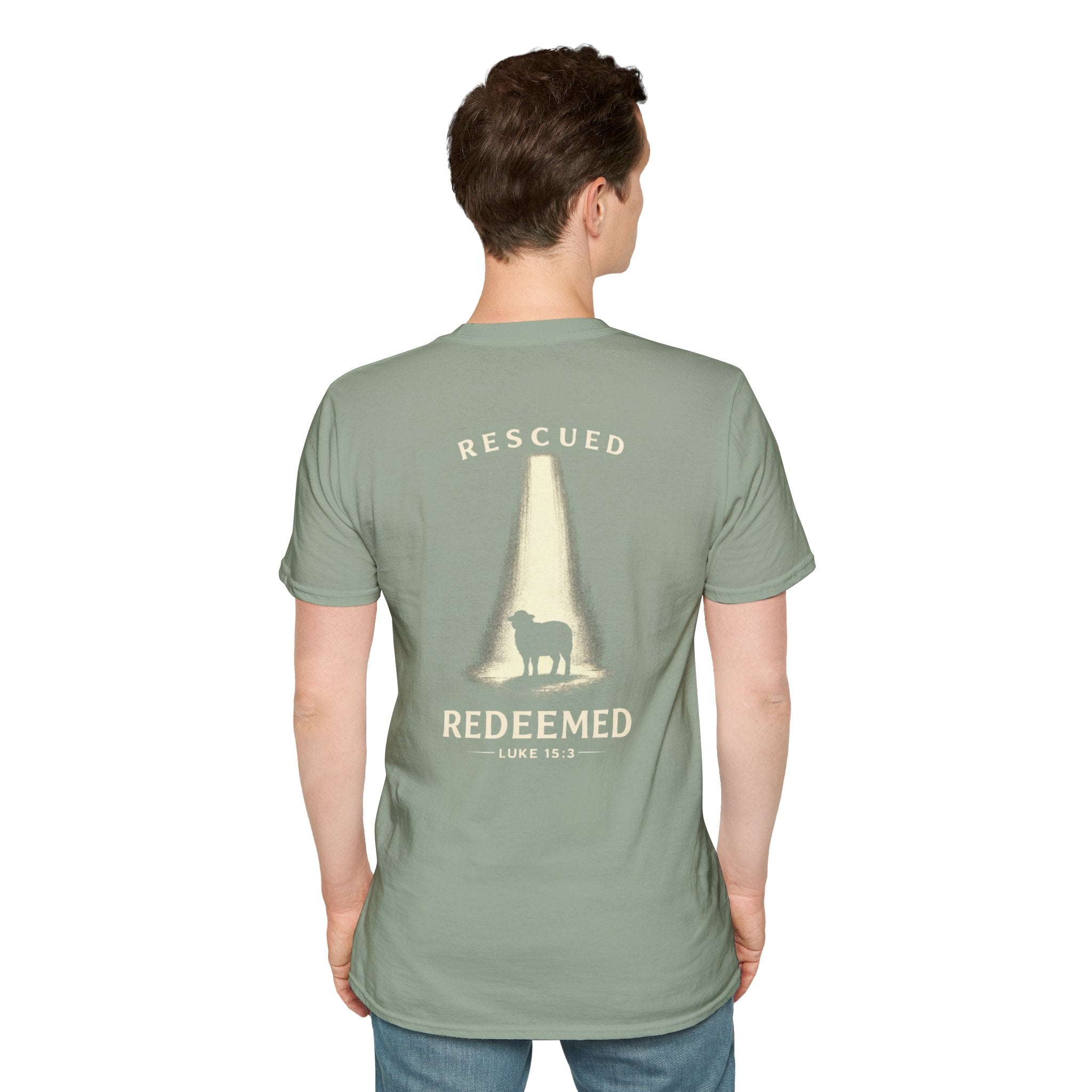 "Rescued and Redeemed" (Design on Back/Logo on Front)