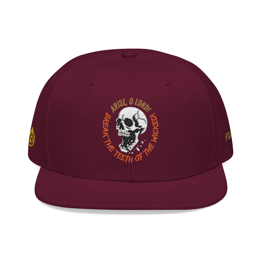 "Psalm 3:7" Snapback (Embroidered Front, Left and Right Sides)
