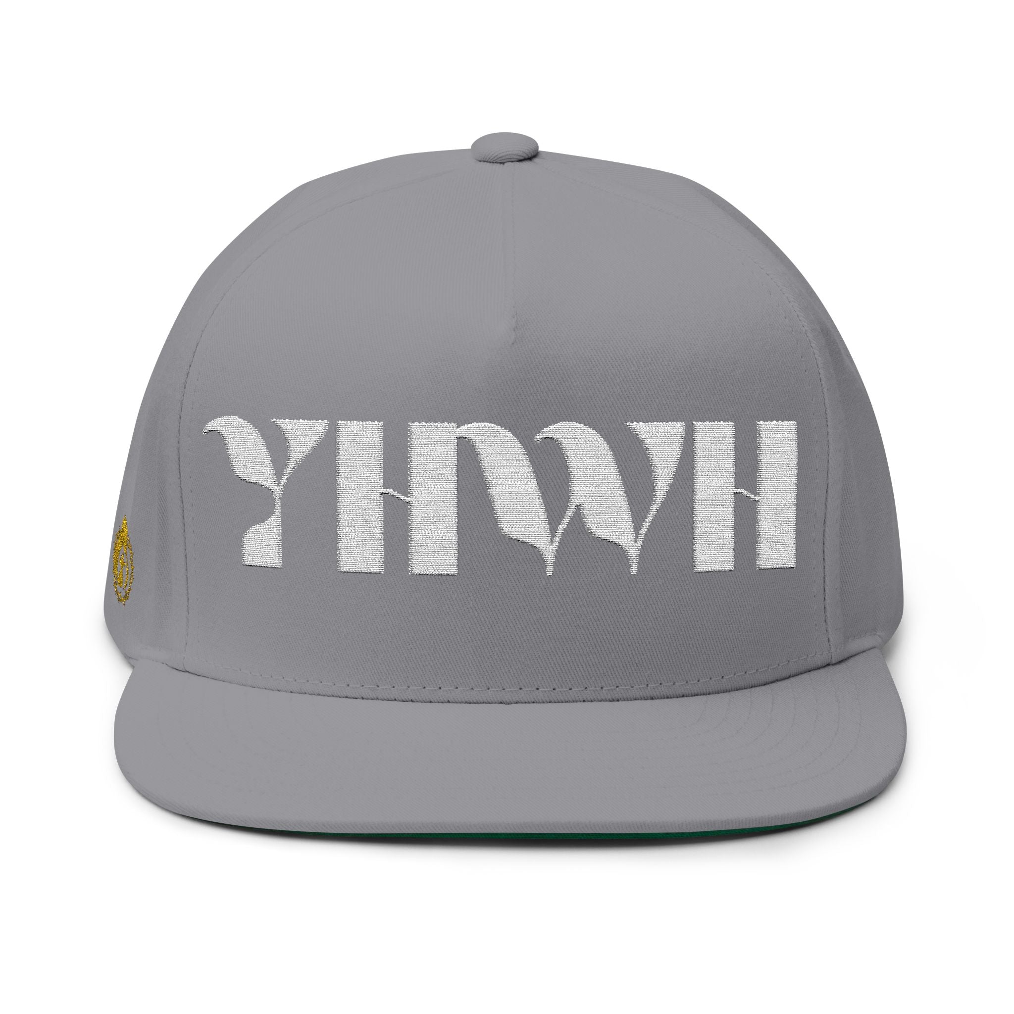 Signature Series "YHWH" (White) Flat Bill Snapback (Triple Embroidered)