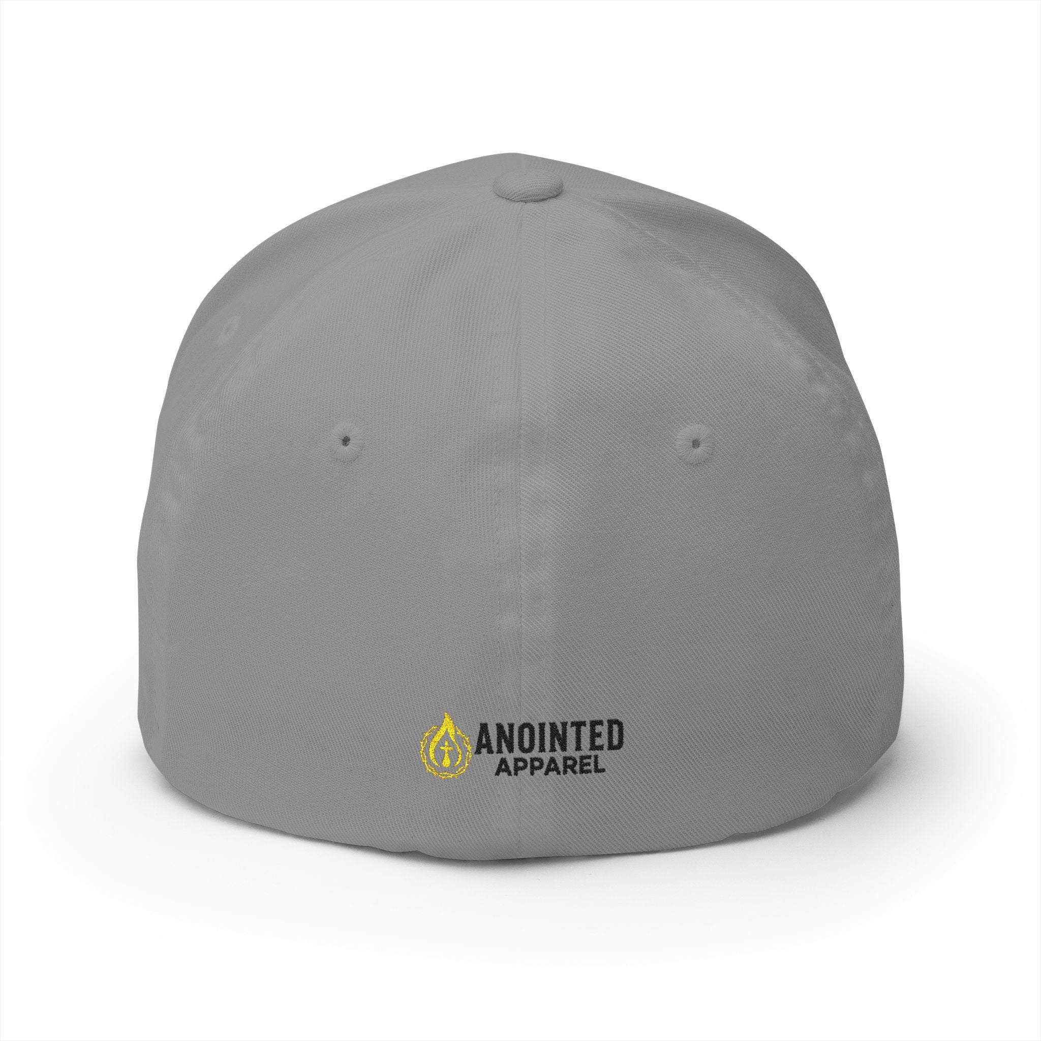 "YHWH" FlexFit Closed-Back (Black) (Embroidered Front/Back)