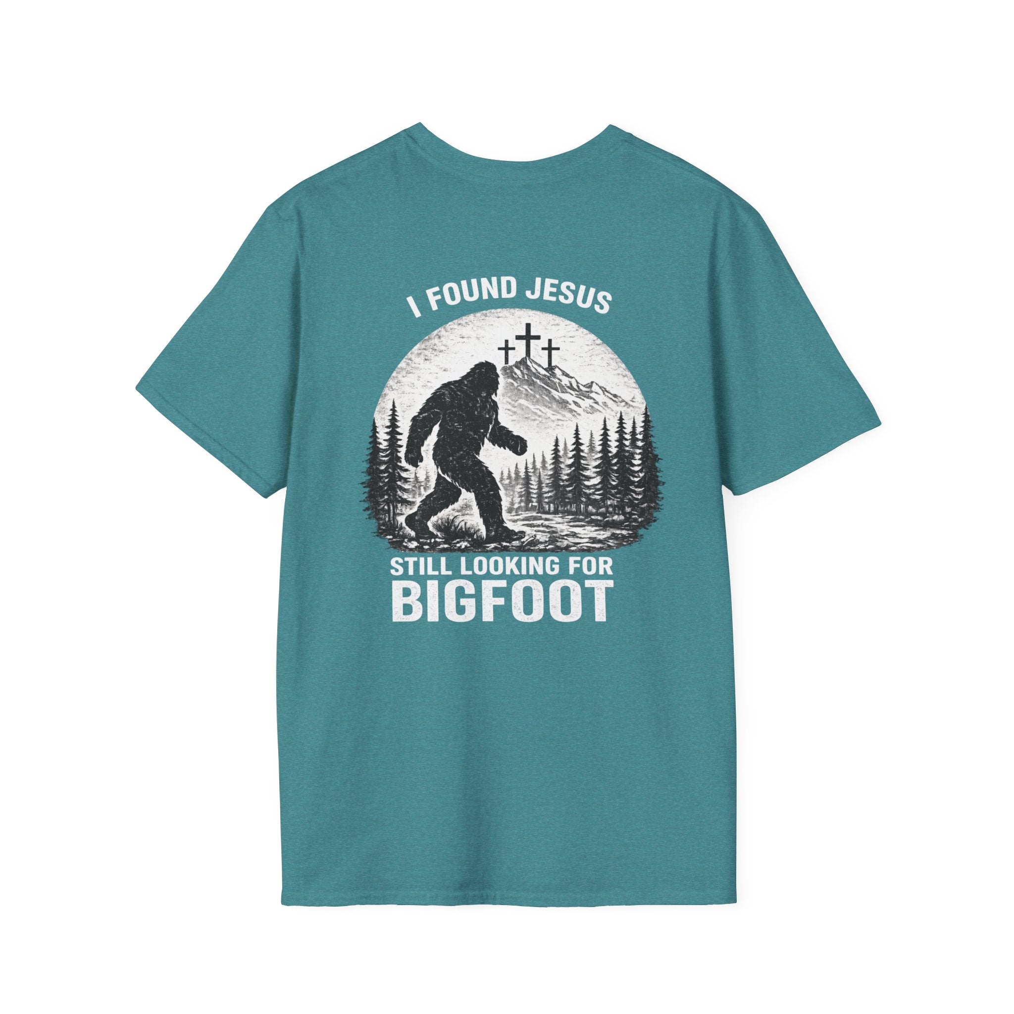 "Jesus and Bigfoot" (Design on Back/Logo on Front)