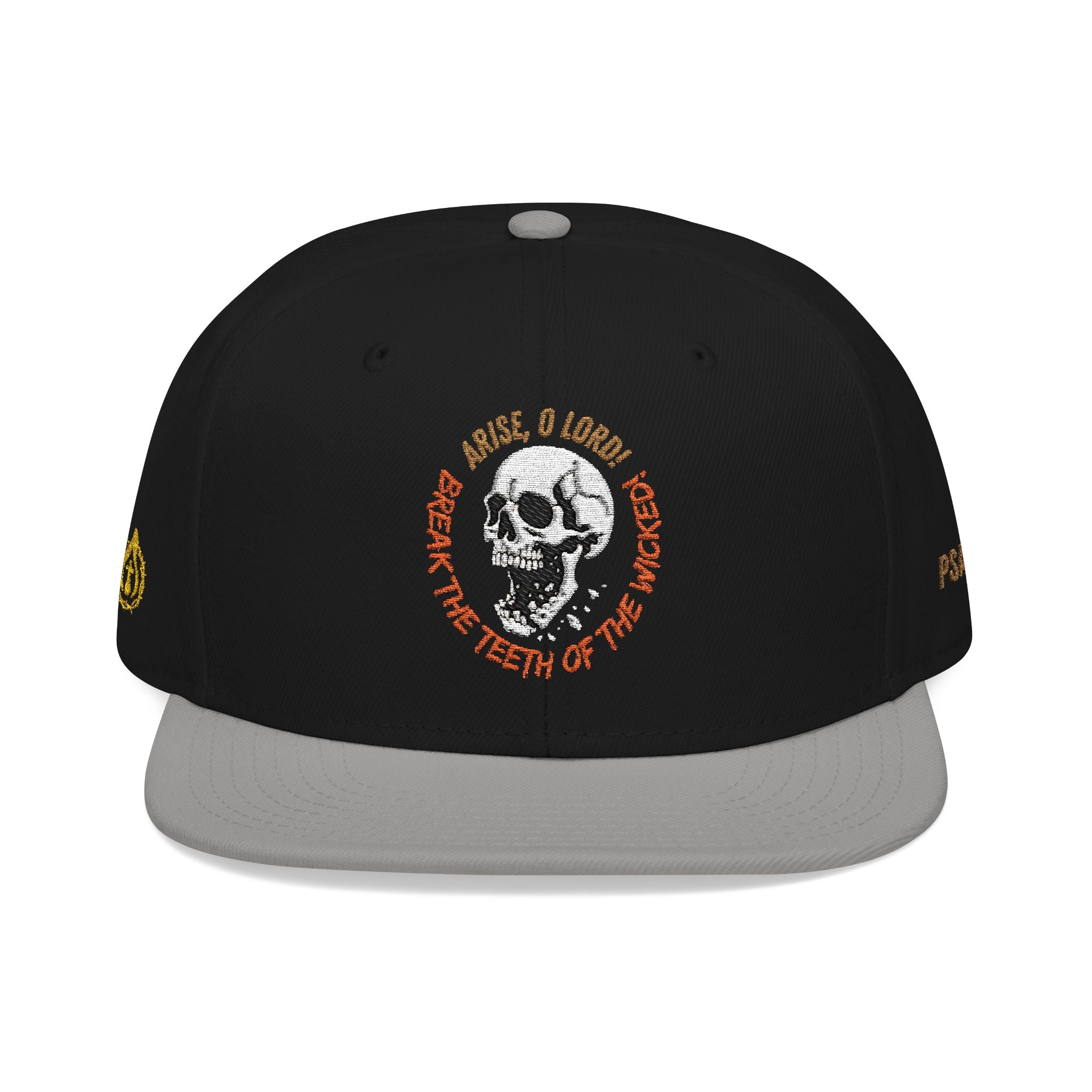 "Psalm 3:7" Snapback (Embroidered Front, Left and Right Sides)