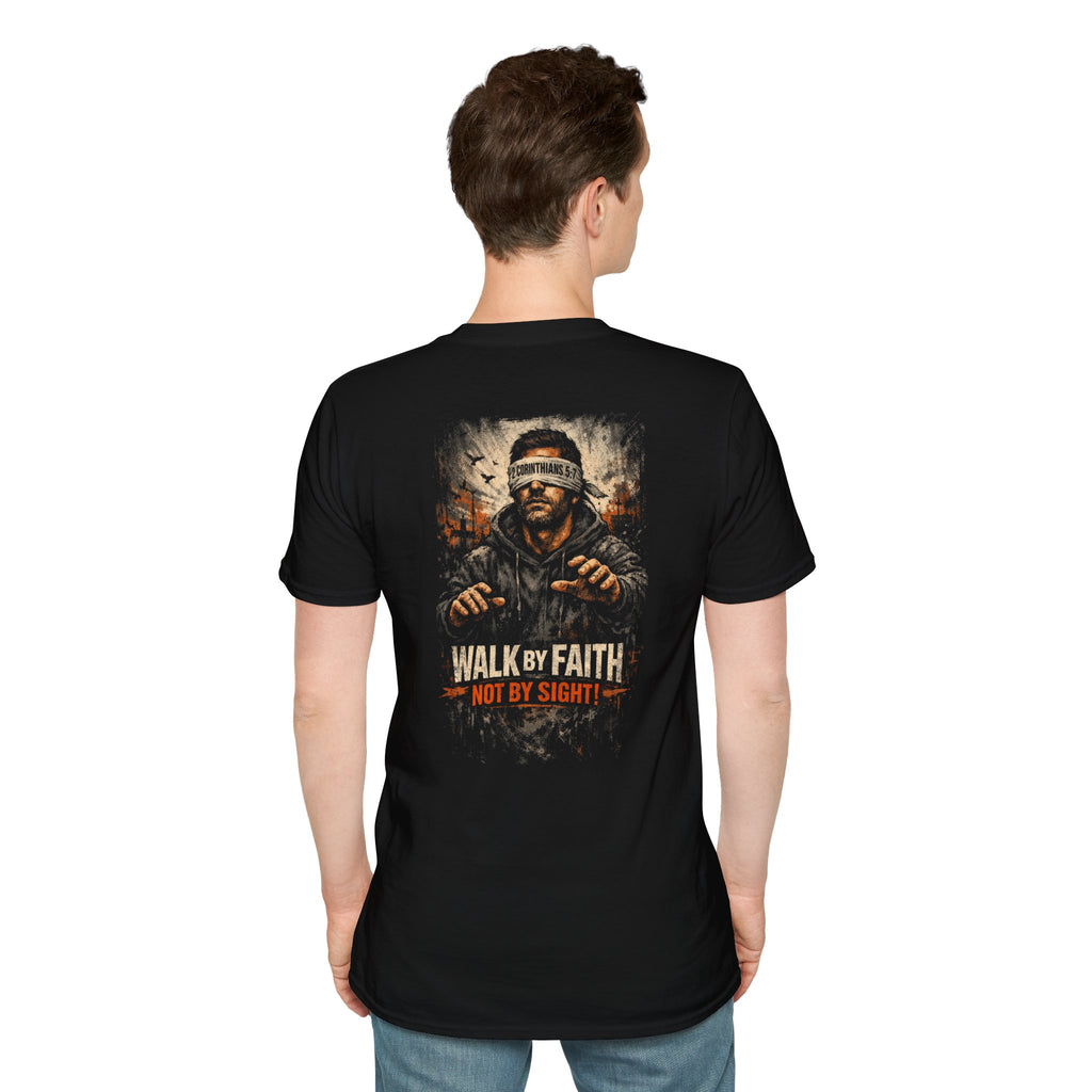 "Walk by Faith" (Design on Back/Logo on Front)