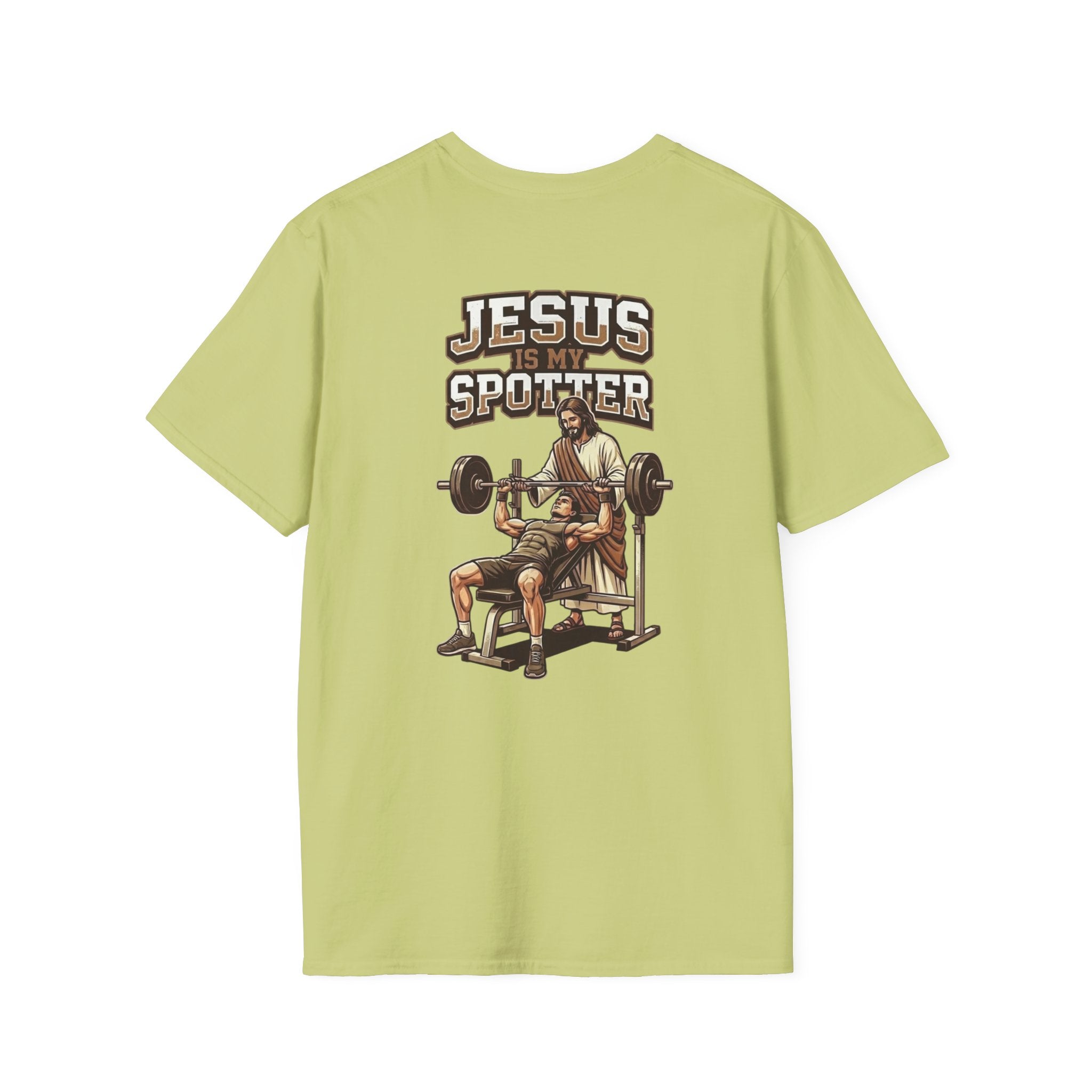 "Jesus Is My Spotter" (Design on Back/Logo on Front)