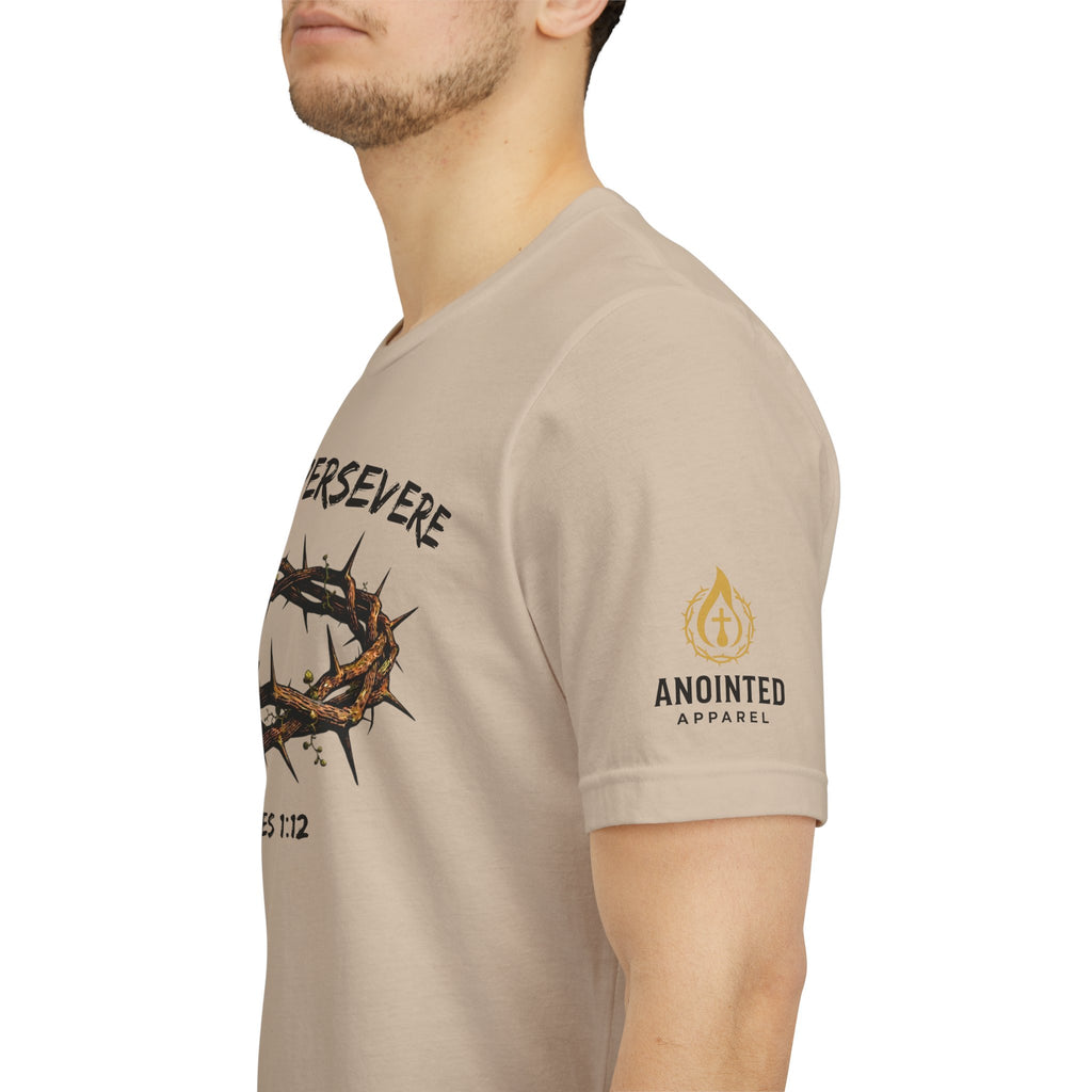 James 1:12 "Crown of Life" (Design on Front/Logo on Sleeve)