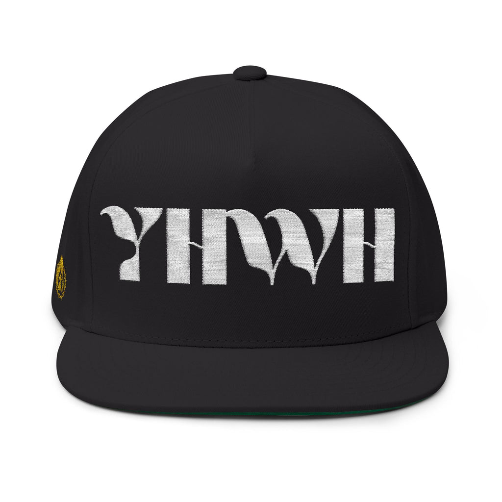 Signature Series "YHWH" (White) Flat Bill Snapback (Triple Embroidered)