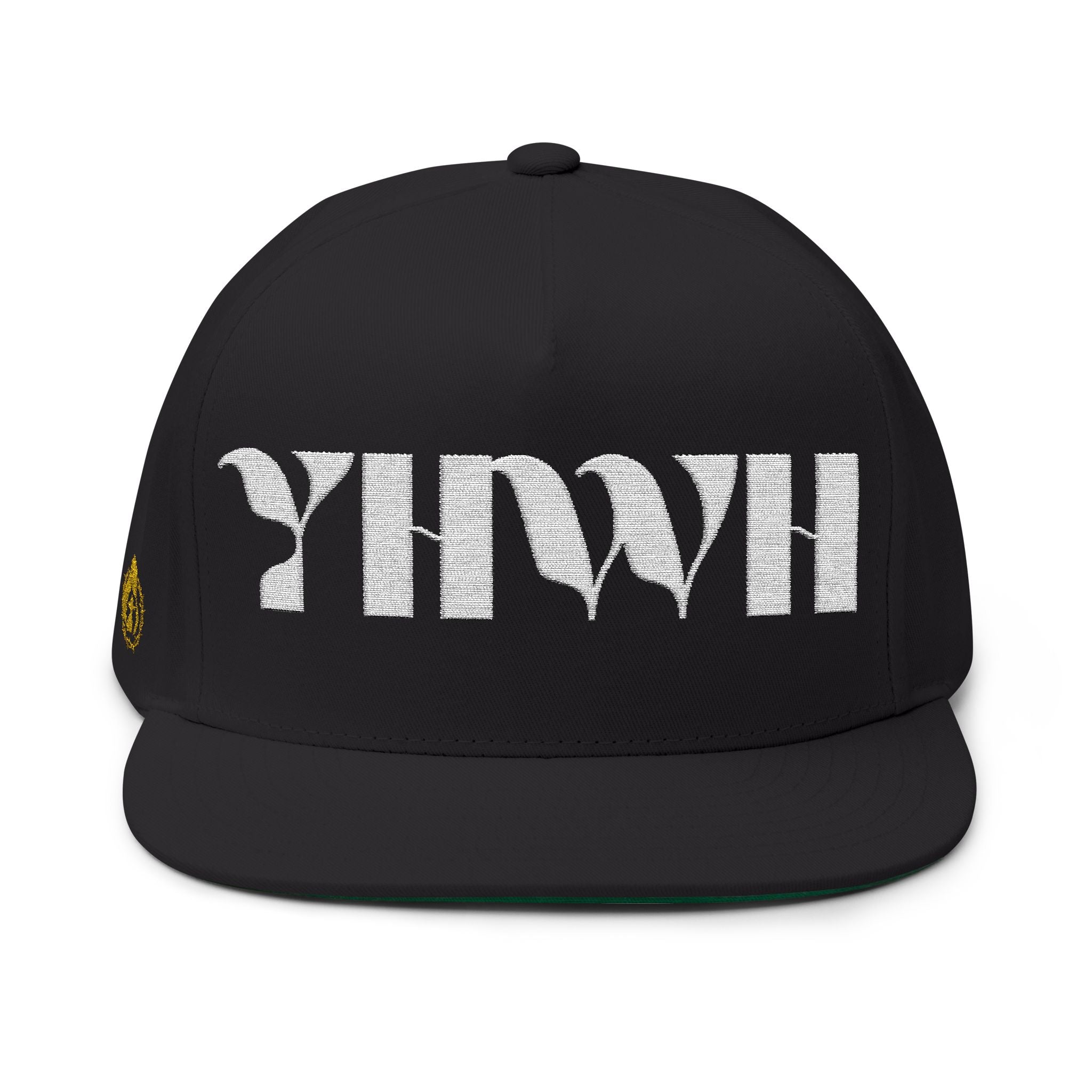 Signature Series "YHWH" (White) Flat Bill Snapback (Triple Embroidered)