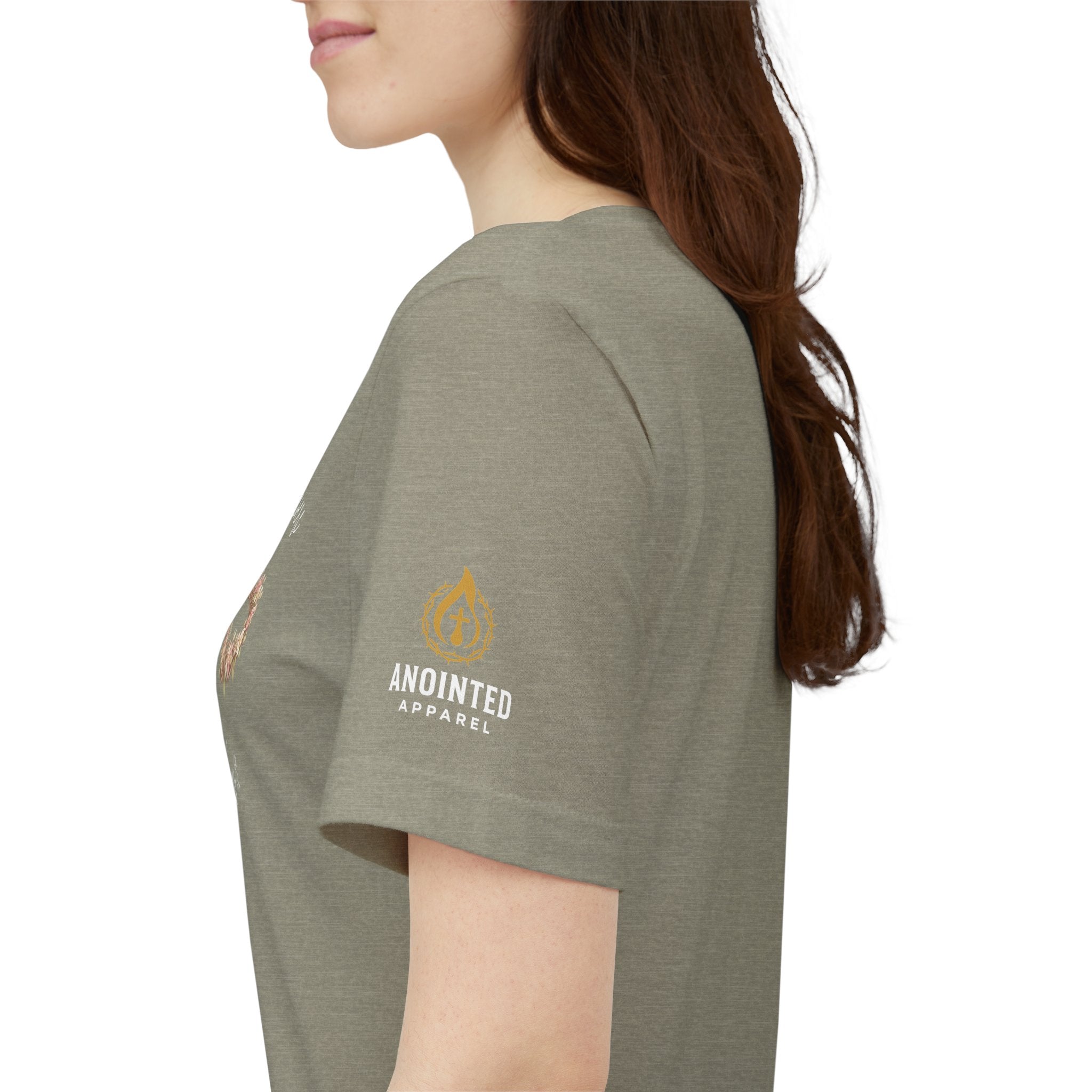 James 1:12 - "Crown of Life" (Ladies) (Design on Front/Logo on Sleeve)