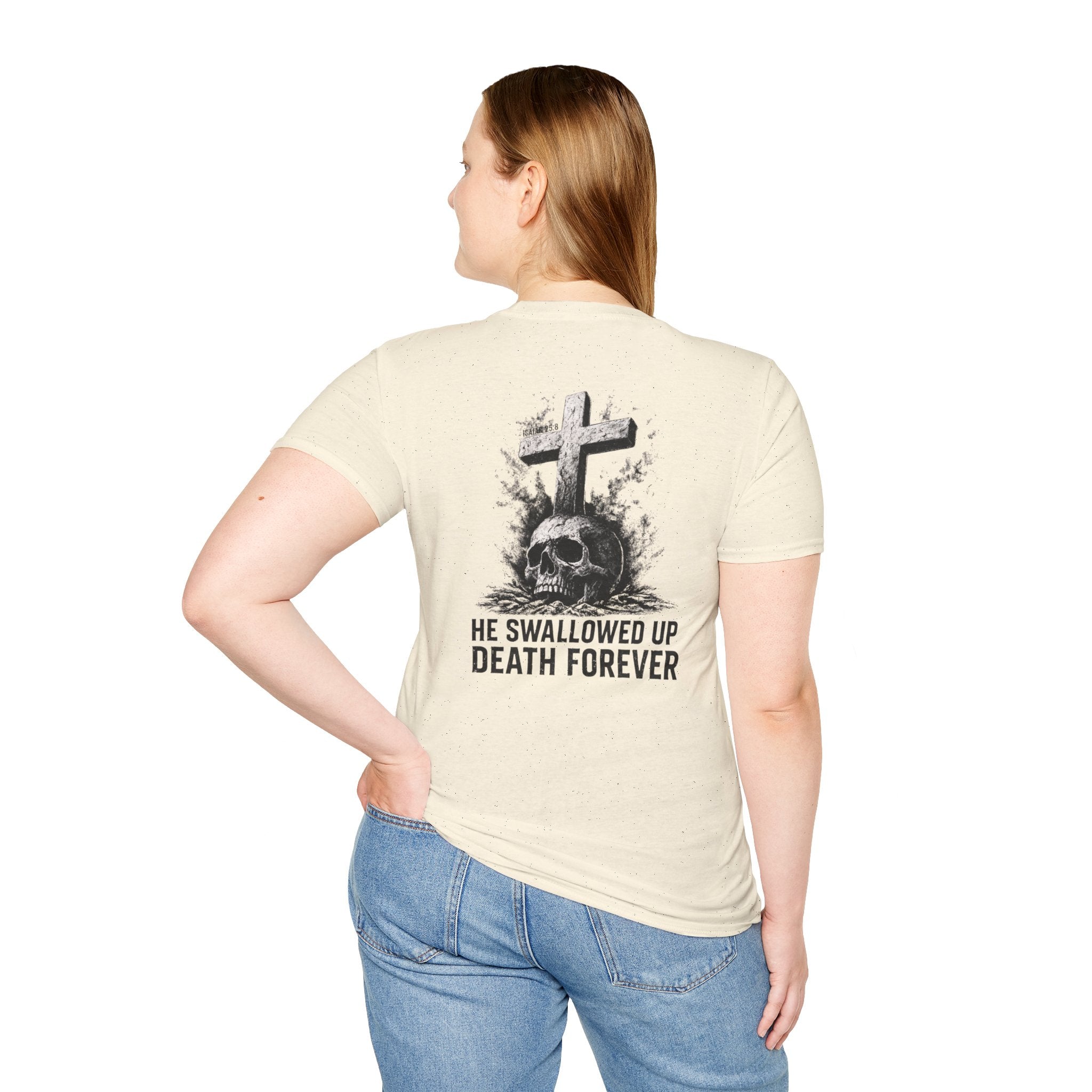 "Swallowed Death" (Dark) (Design on Back/Logo on Front)