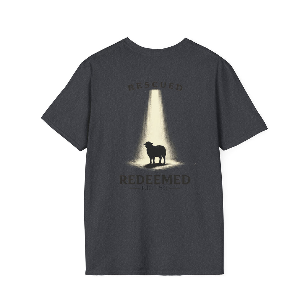 "Rescued and Redeemed" - Black Sheep Edition (Design on Back/Logo on Front)