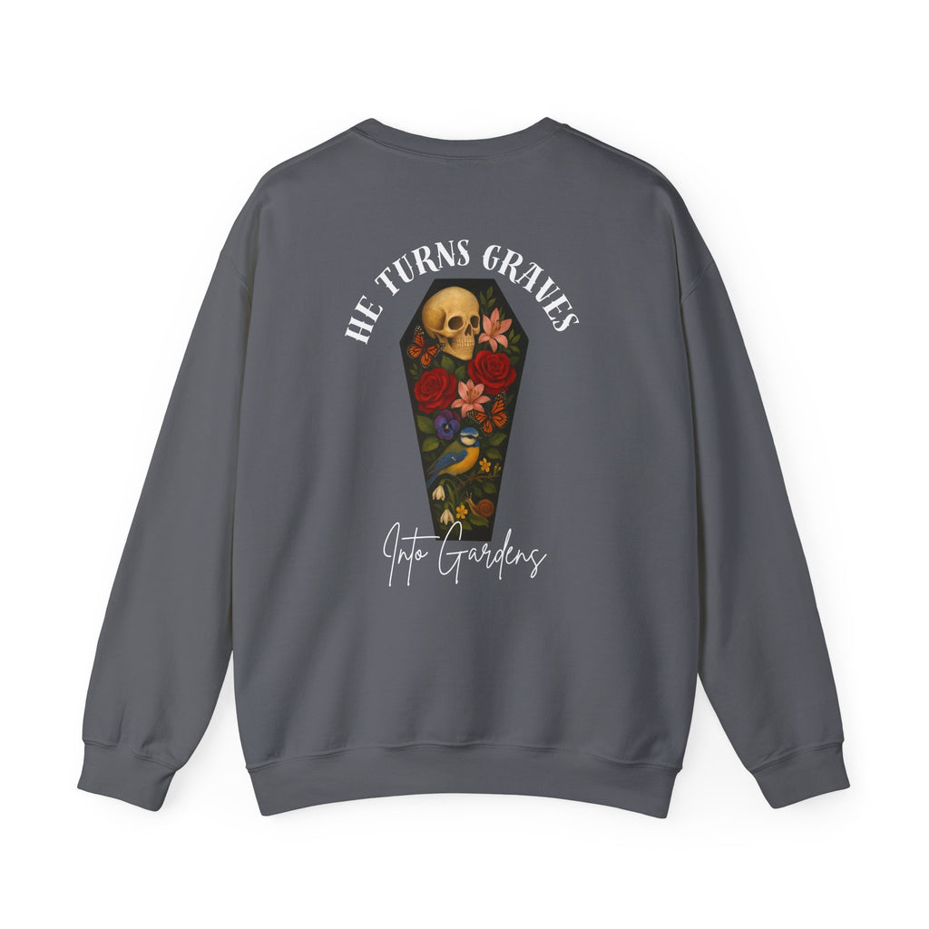 Graves Into Gardens Crewneck Sweatshirt (Design on Back/Logo on Front)