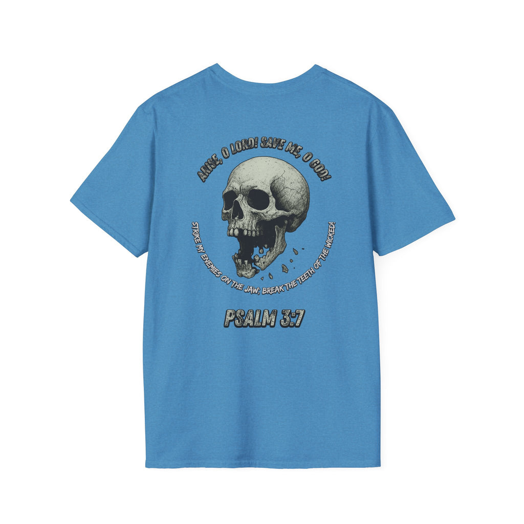 Psalm 3:7 - "Arise, O LORD!" (Monochrome) (Design on Back/Logo on Front)