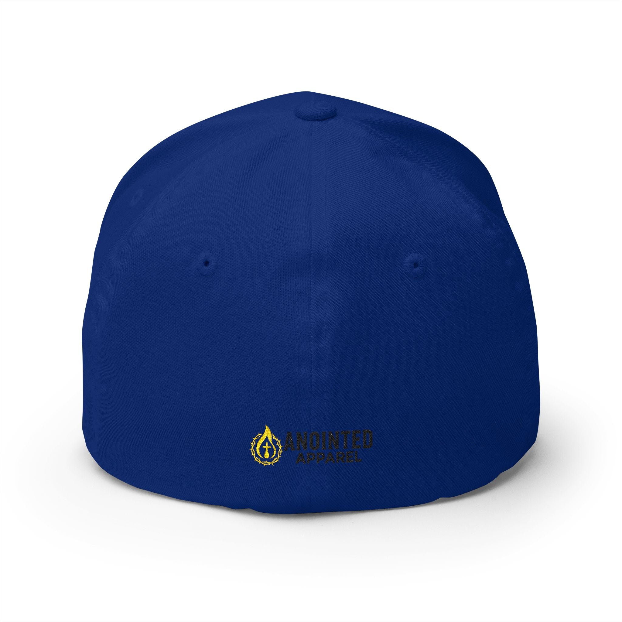 "YHWH" FlexFit Closed-Back (Black) (Embroidered Front/Back)