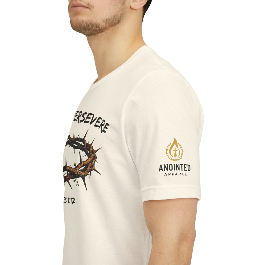 James 1:12 "Crown of Life" (Design on Front/Logo on Sleeve)