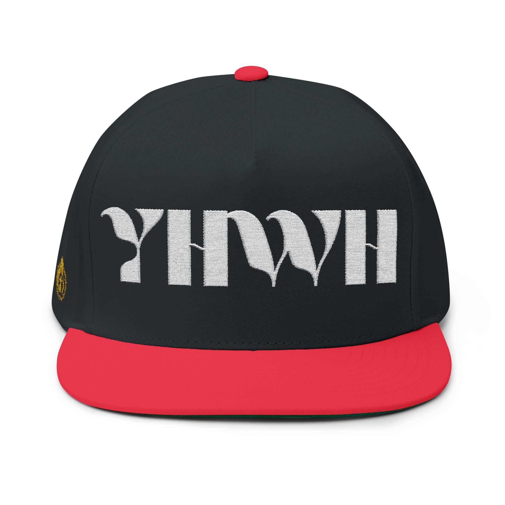 Signature Series "YHWH" (White) Flat Bill Snapback (Triple Embroidered)