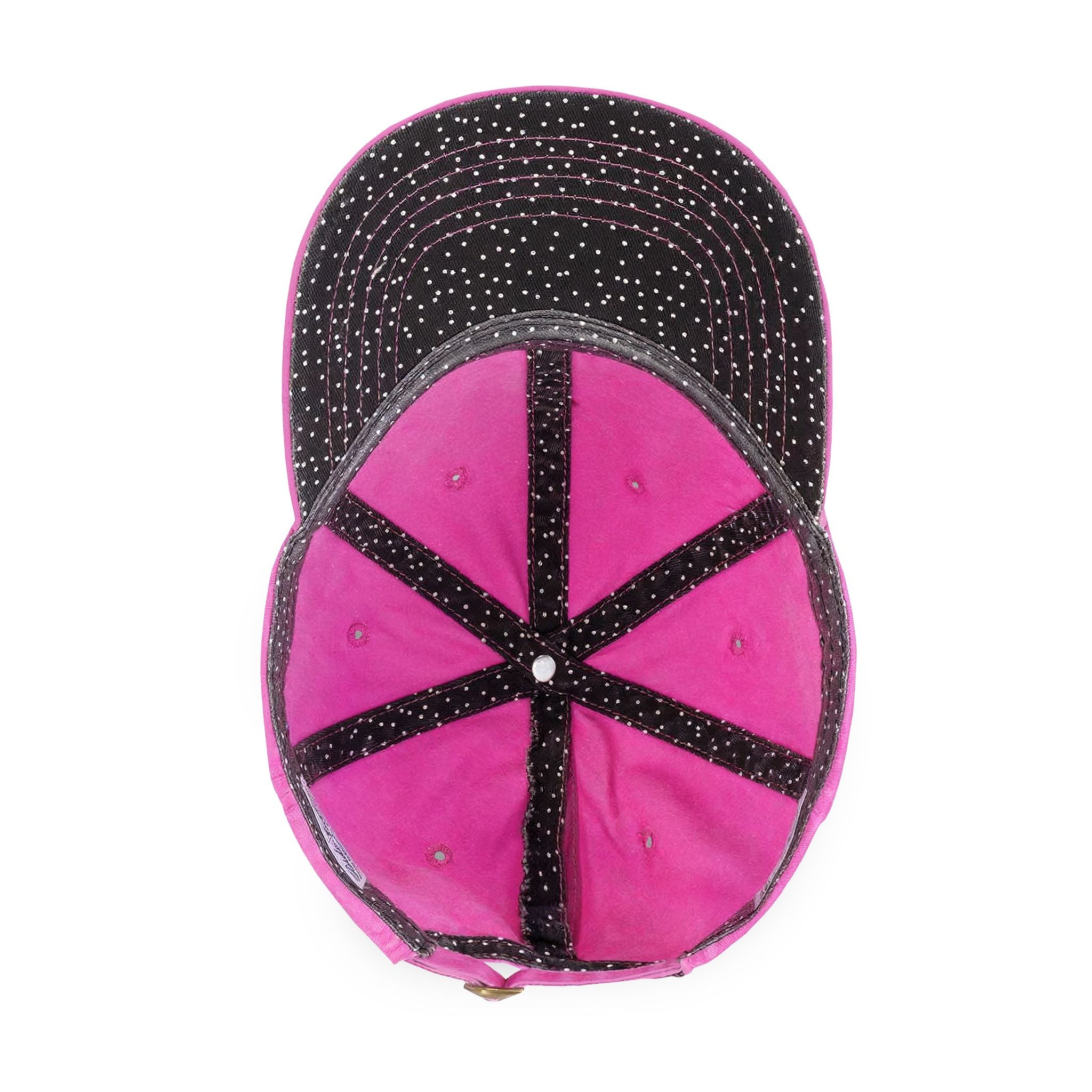 Women's "Anointed" Christian Cap (Pink Logo) (makeup-resistant w/ concealed ponytail opening)