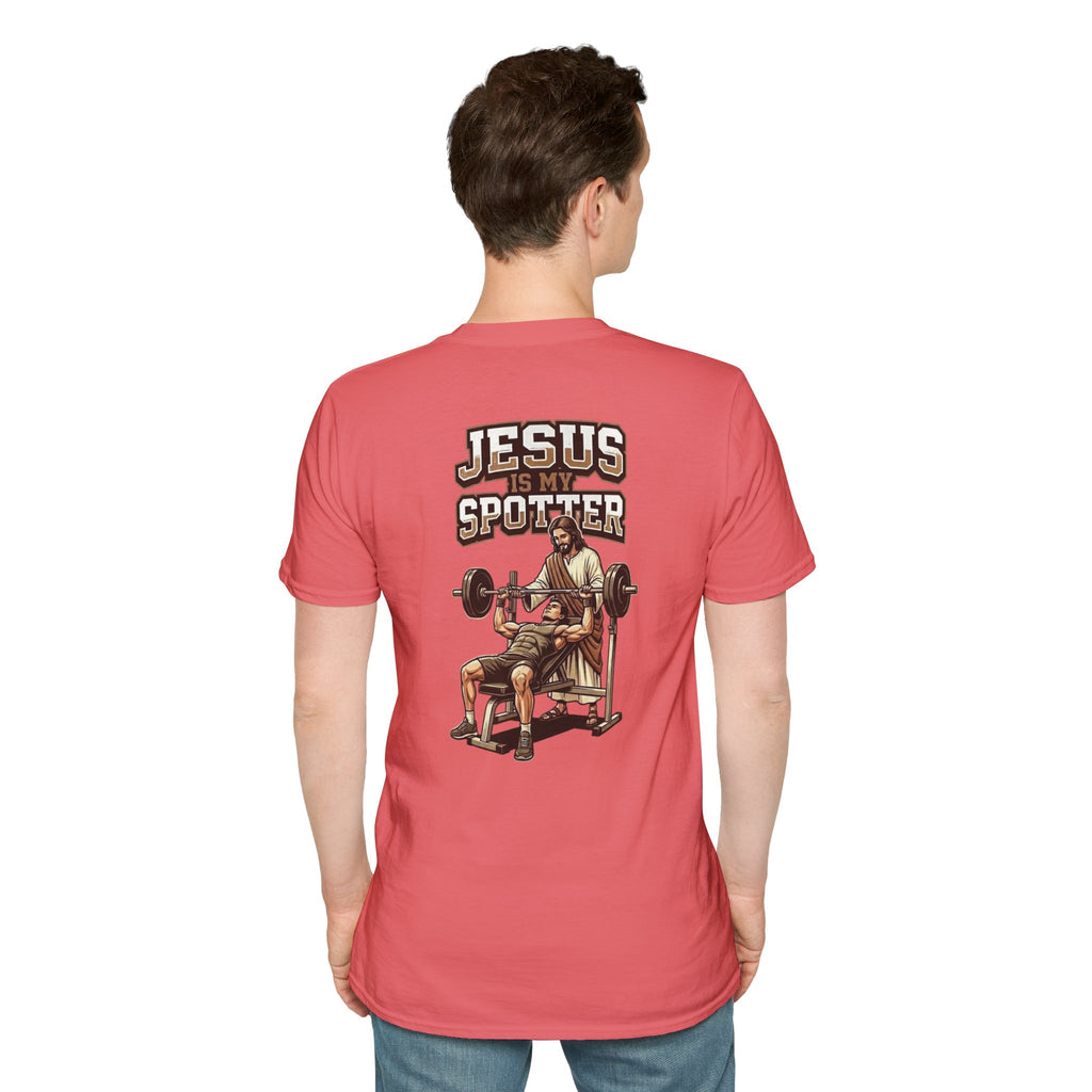 "Jesus Is My Spotter" (Design on Back/Logo on Front)