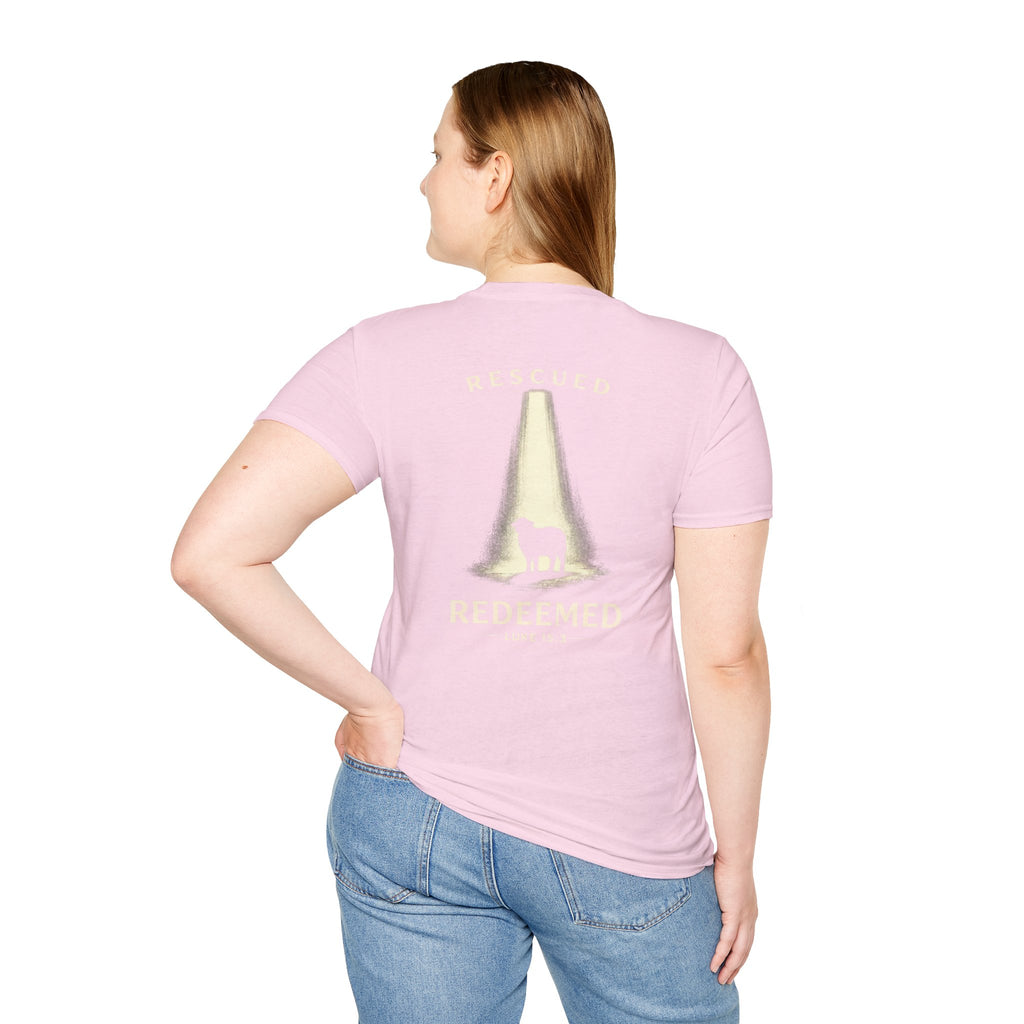 "Rescued and Redeemed" (Design on Back/Logo on Front)
