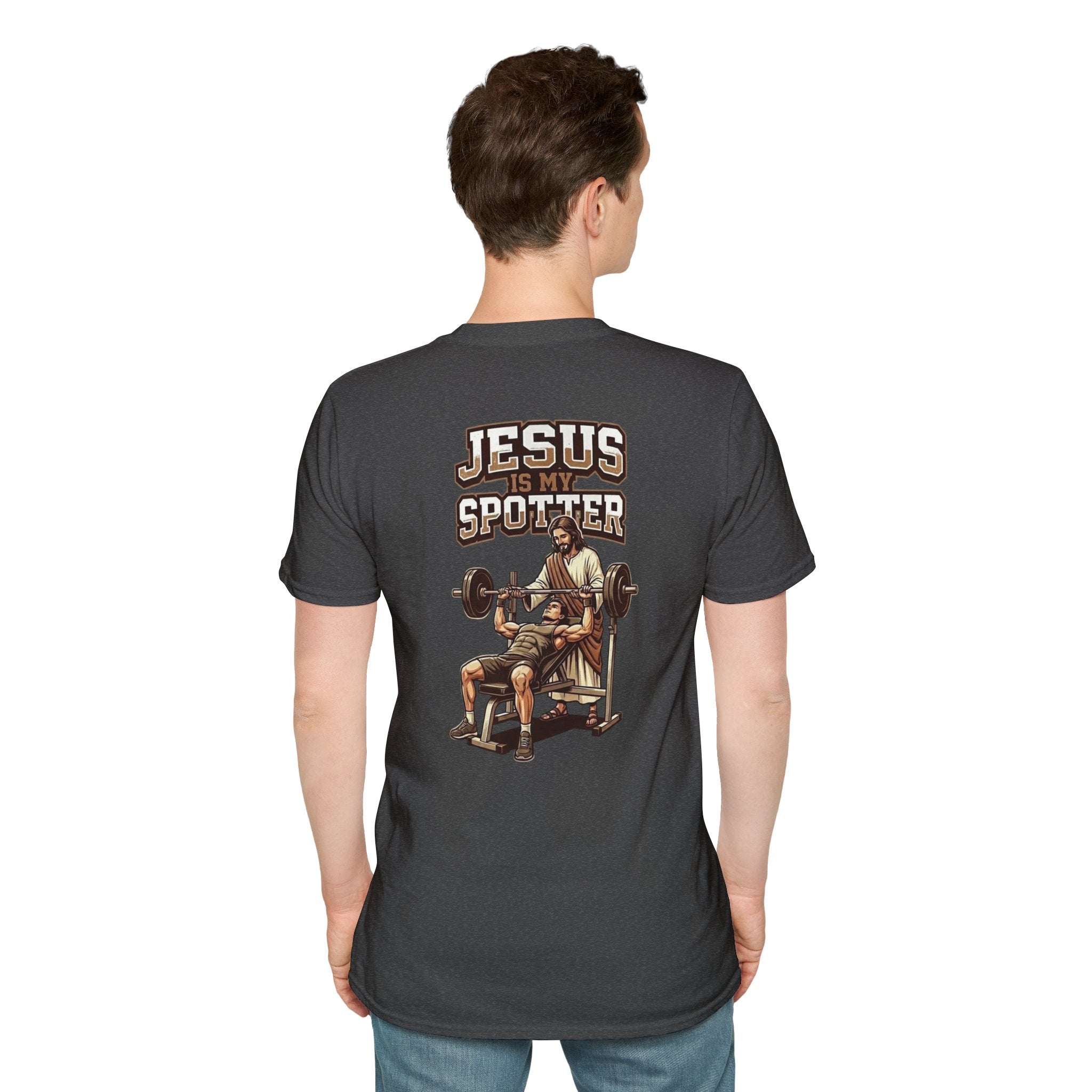 "Jesus Is My Spotter" (Design on Back/Logo on Front)