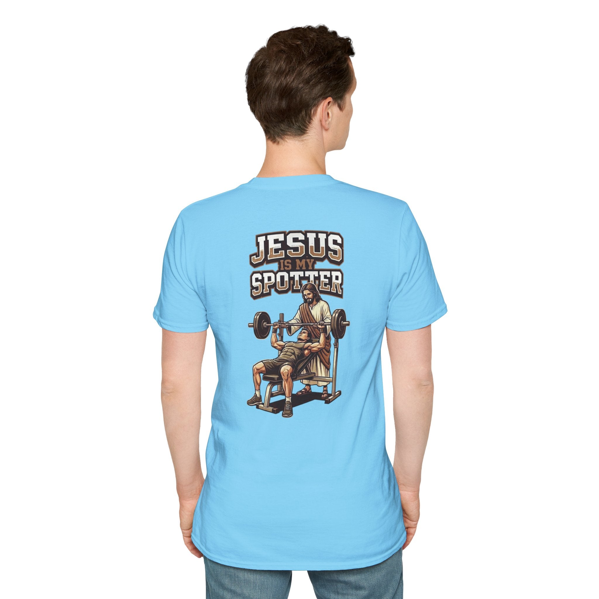 "Jesus Is My Spotter" (Design on Back/Logo on Front)