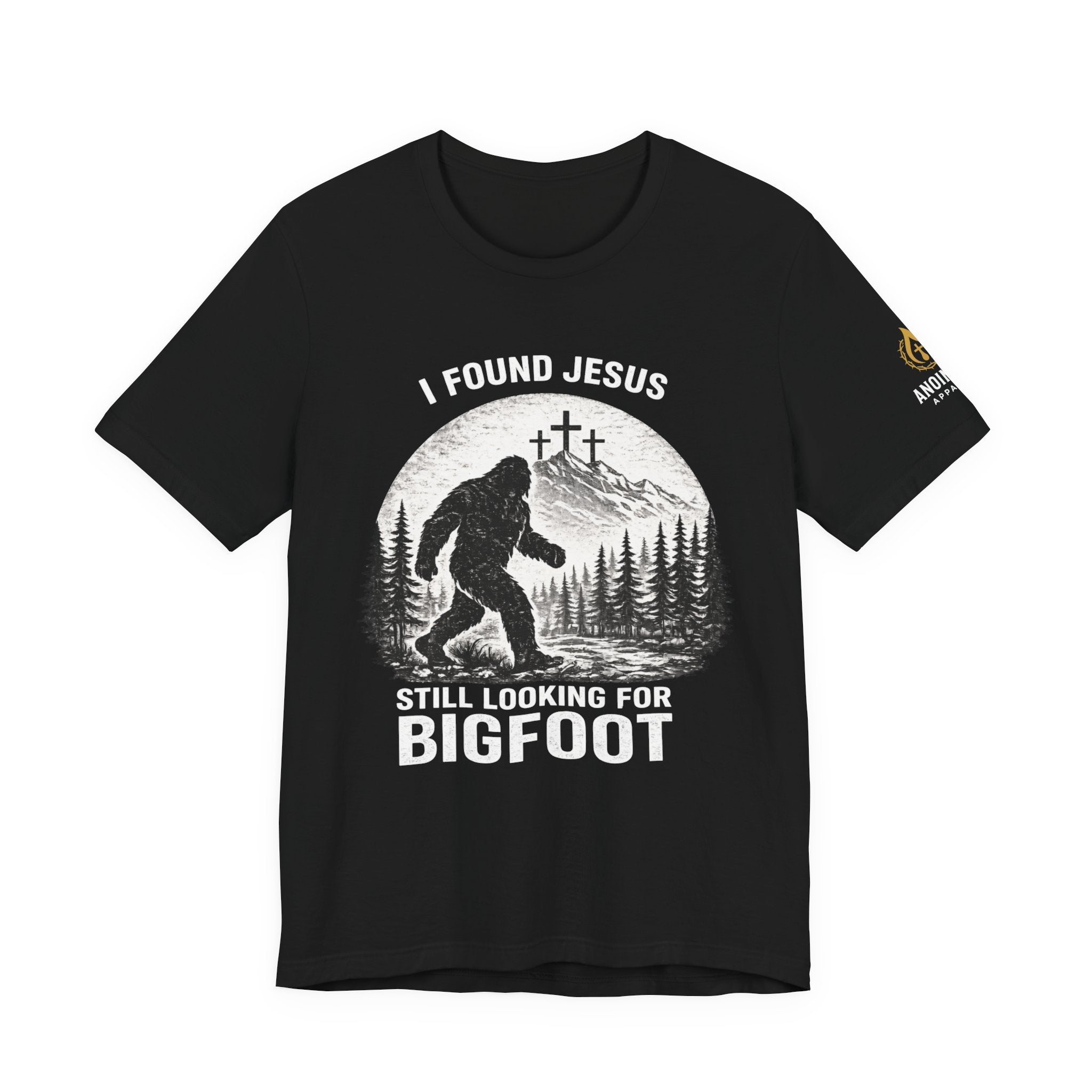 "Jesus and Bigfoot" (Design on Front/Logo on Sleeve)