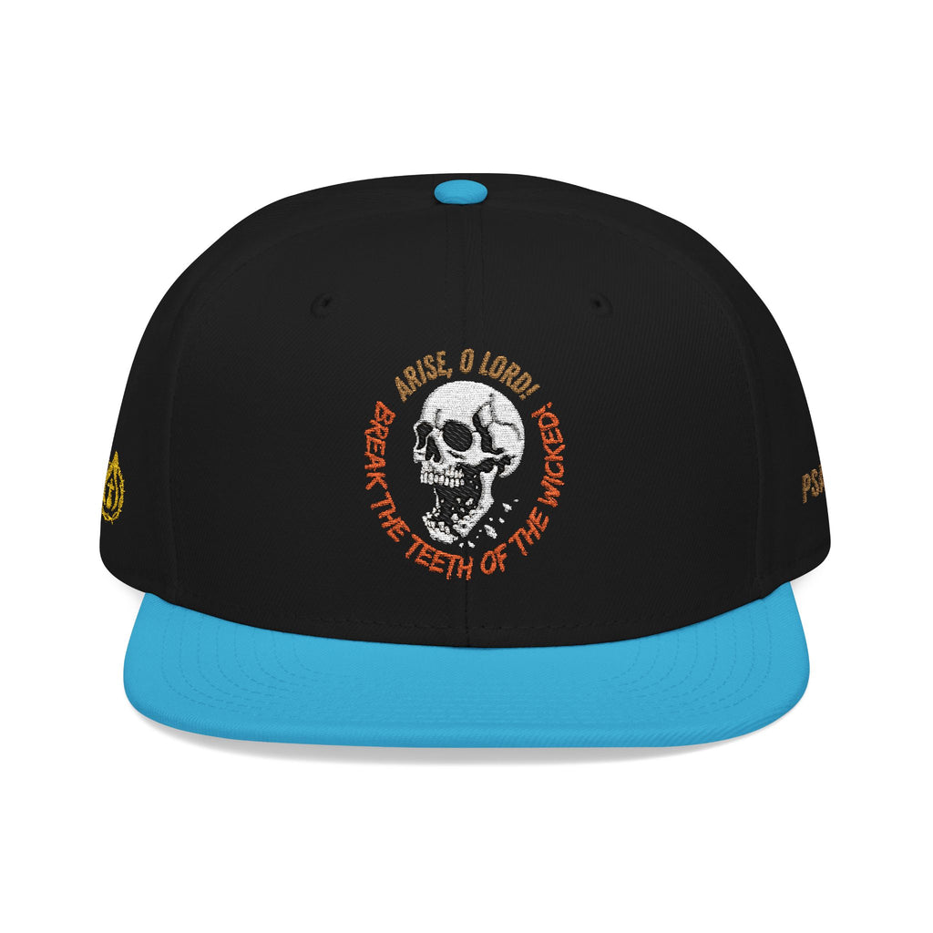 "Psalm 3:7" Snapback (Embroidered Front, Left and Right Sides)