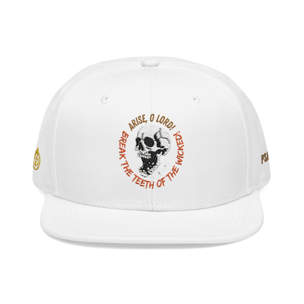 "Psalm 3:7" Snapback (Embroidered Front, Both Sides, Back)