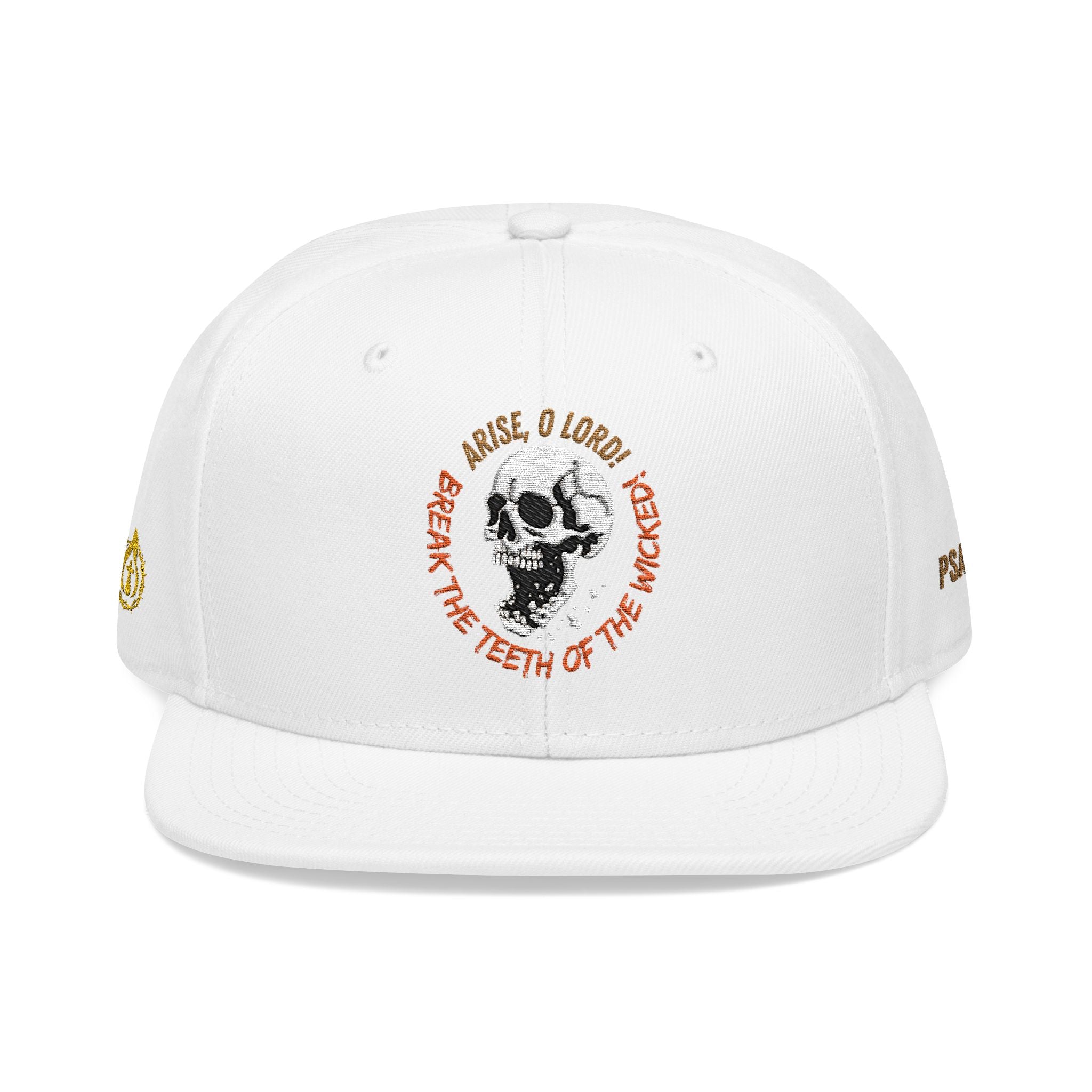 "Psalm 3:7" Snapback (Embroidered Front, Both Sides, Back)