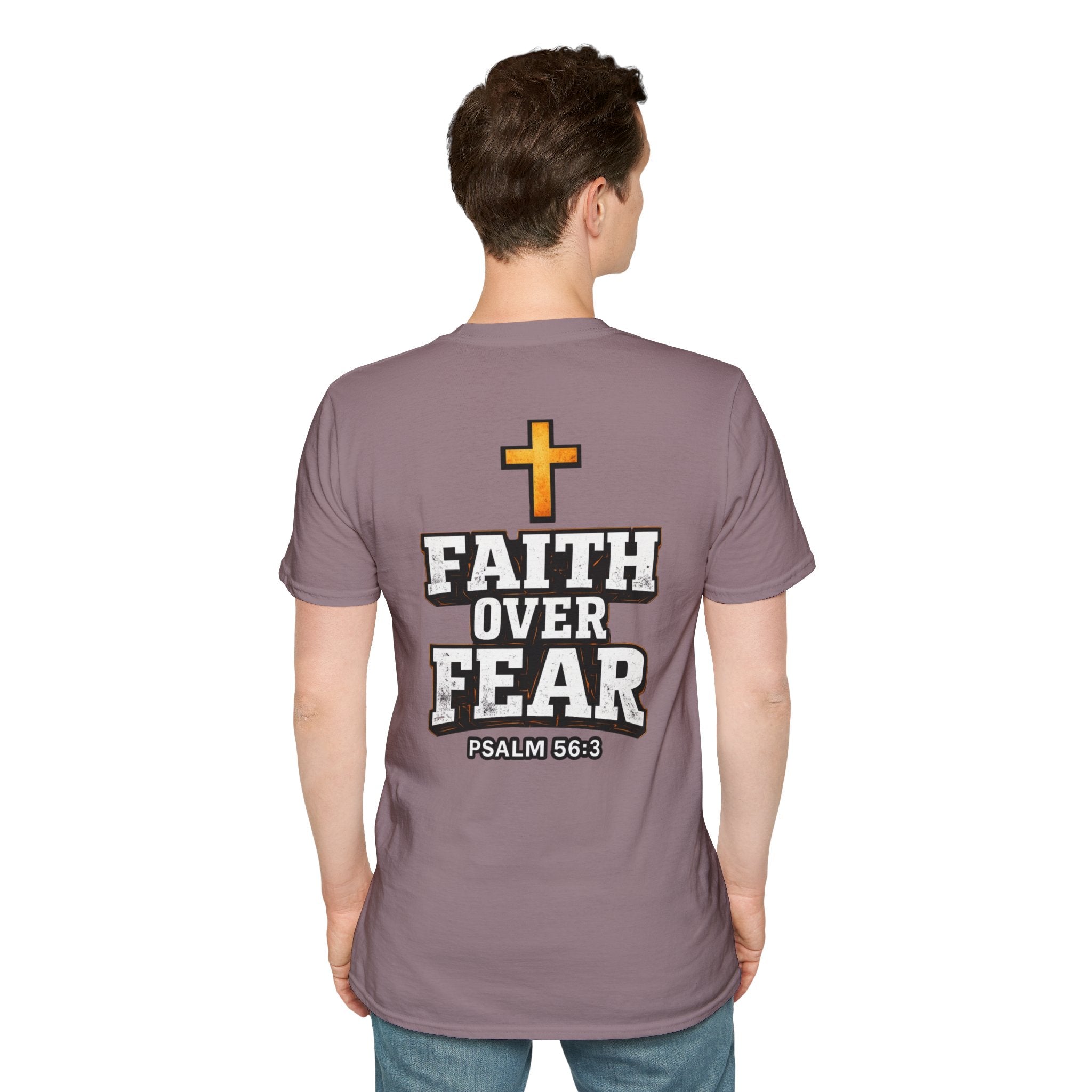 "Faith Over Fear" (Design on Back/Logo On Front)