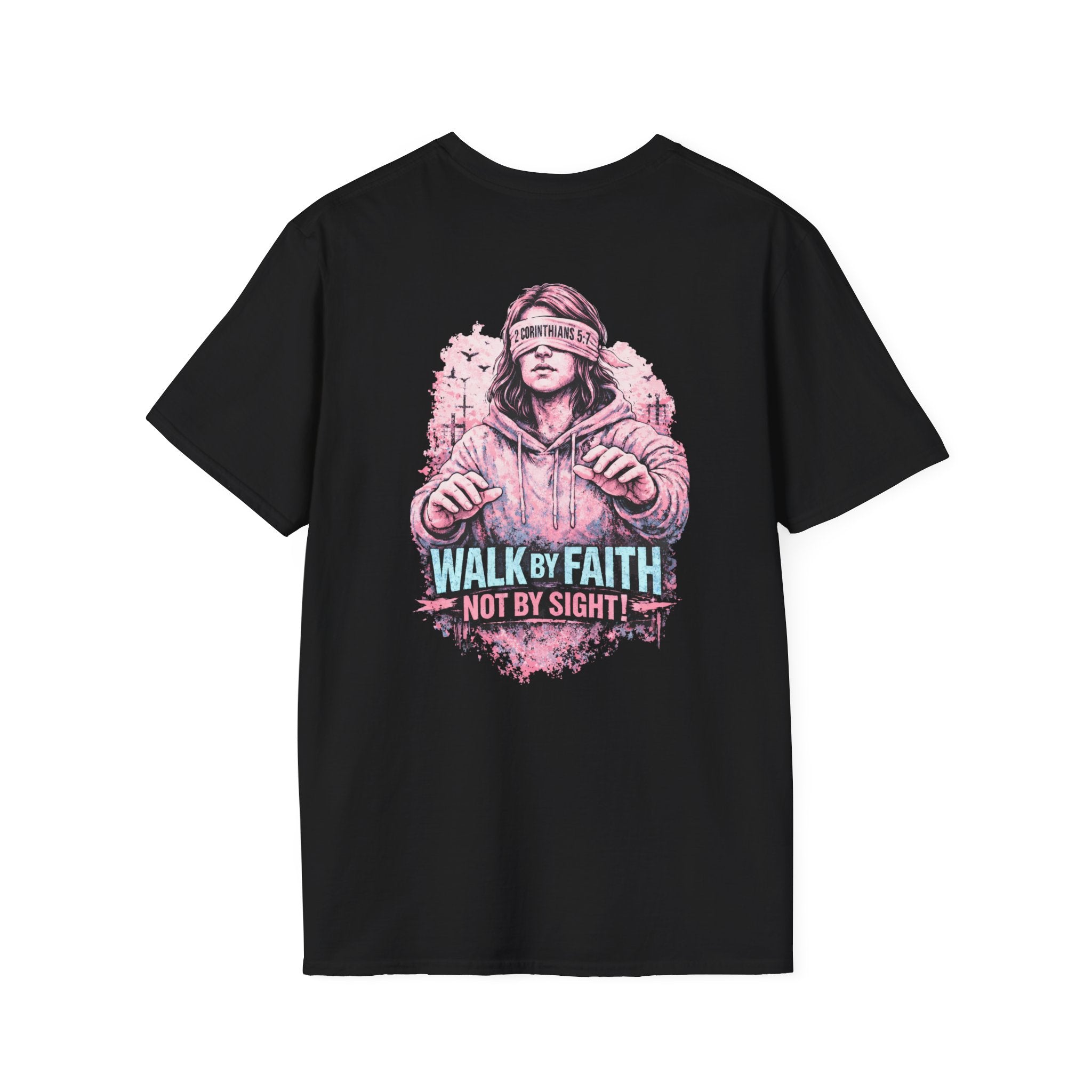 "Walk by Faith" (Ladies) (Design on Back/Logo on Front)