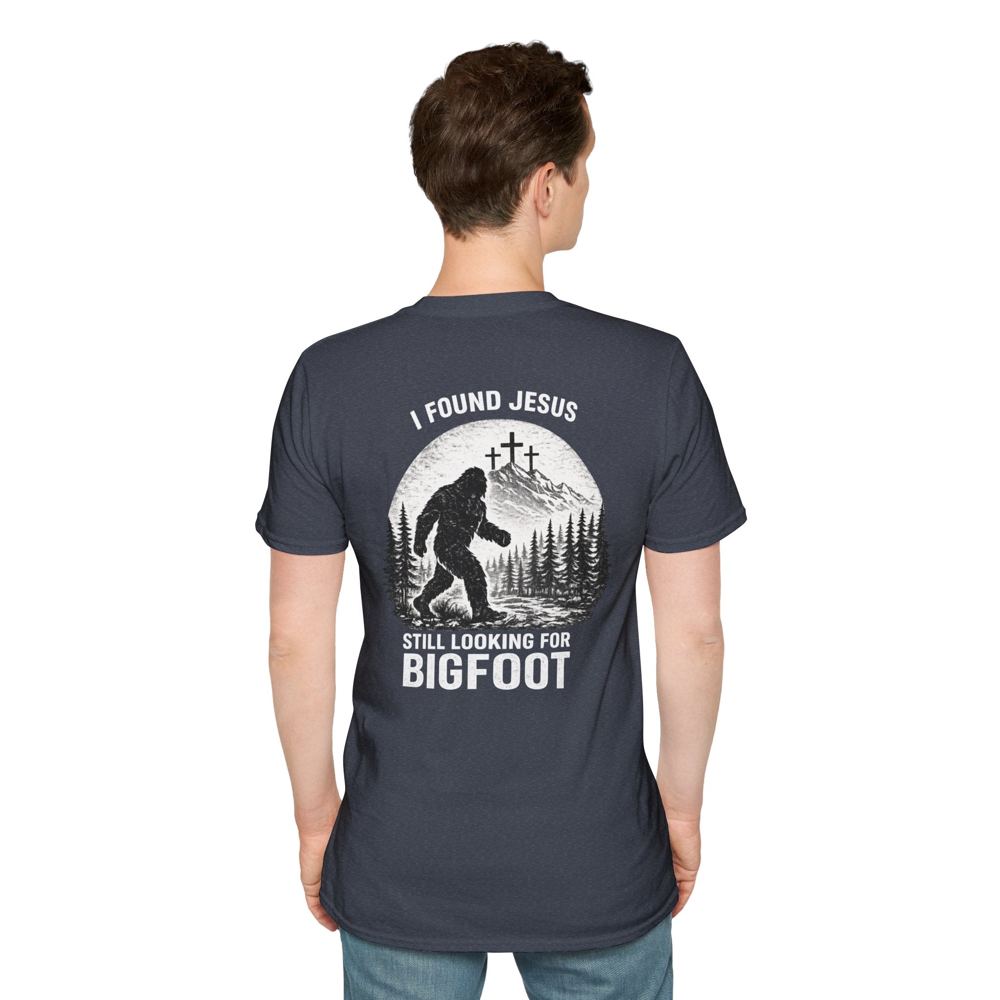"Jesus and Bigfoot" (Design on Back/Logo on Front)
