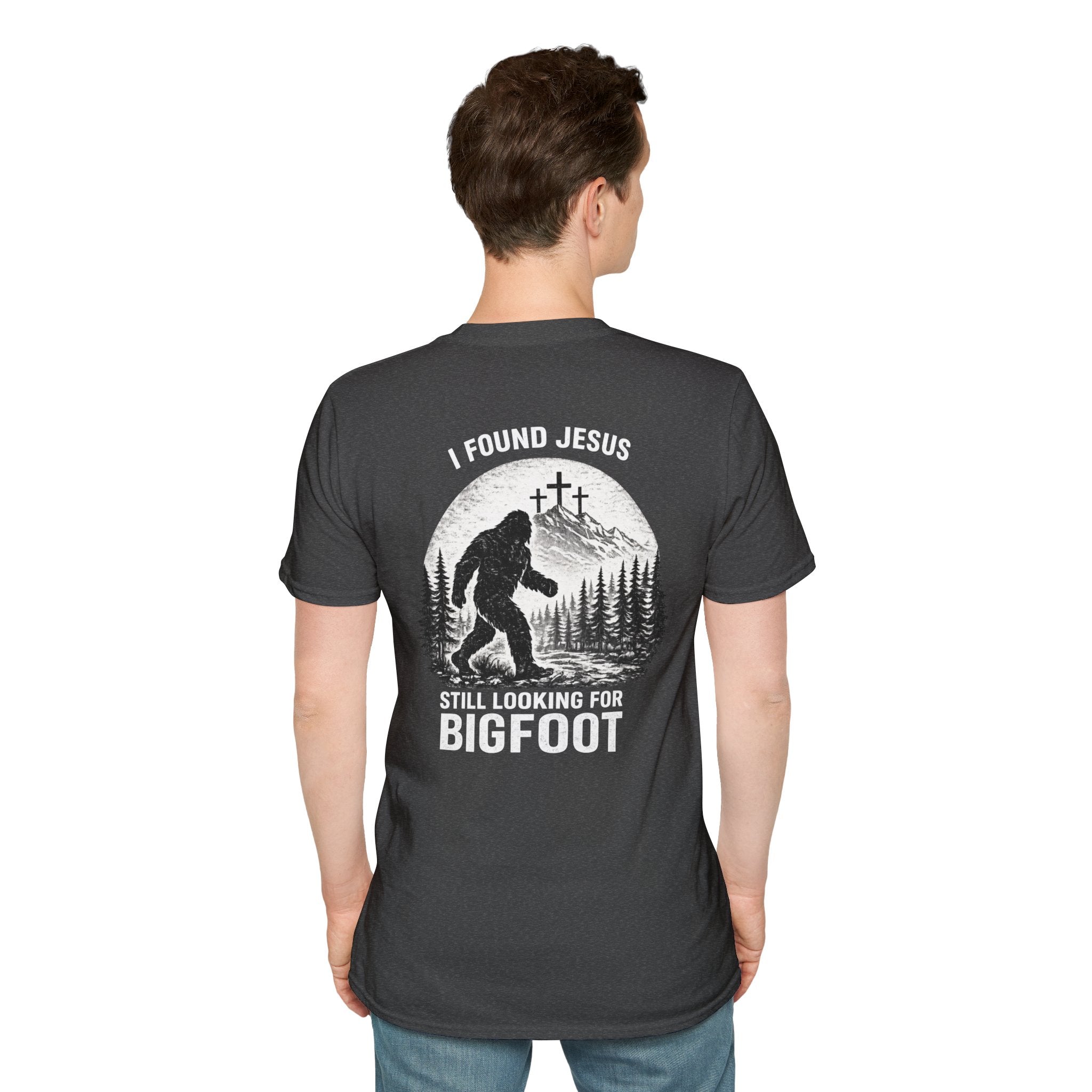 "Jesus and Bigfoot" (Design on Back/Logo on Front)