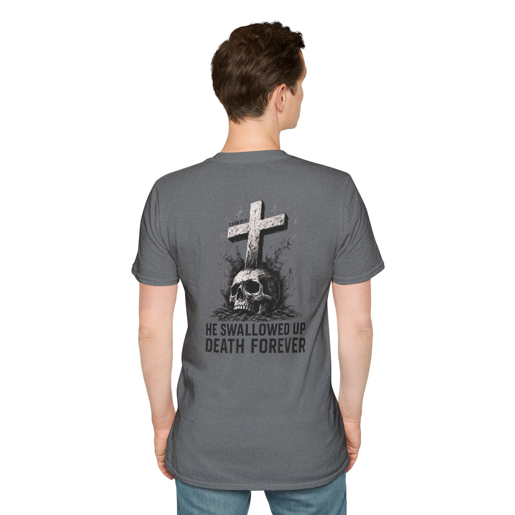 "Swallowed Death" (Dark) (Design on Back/Logo on Front)