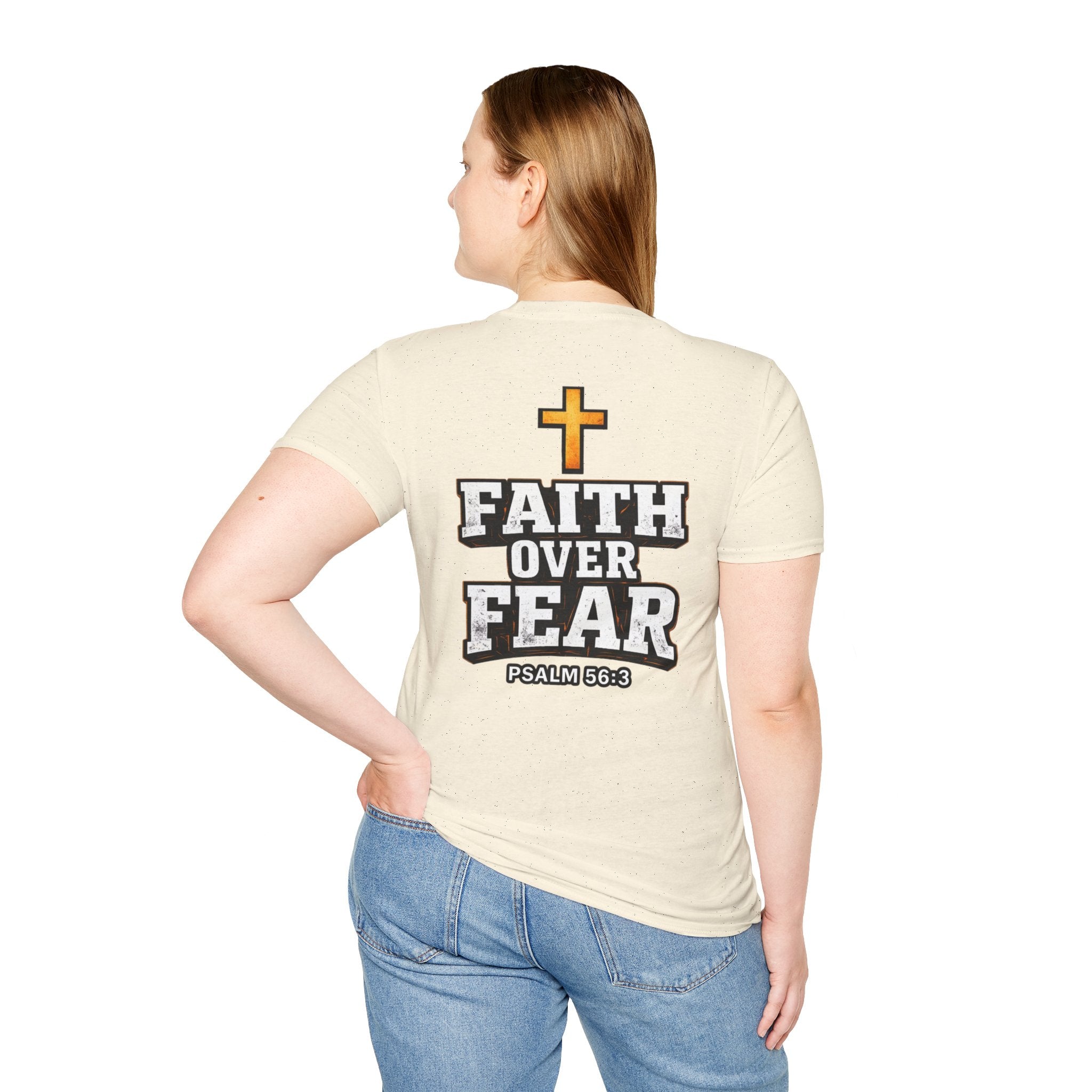 "Faith Over Fear" (Design on Back/Logo On Front)