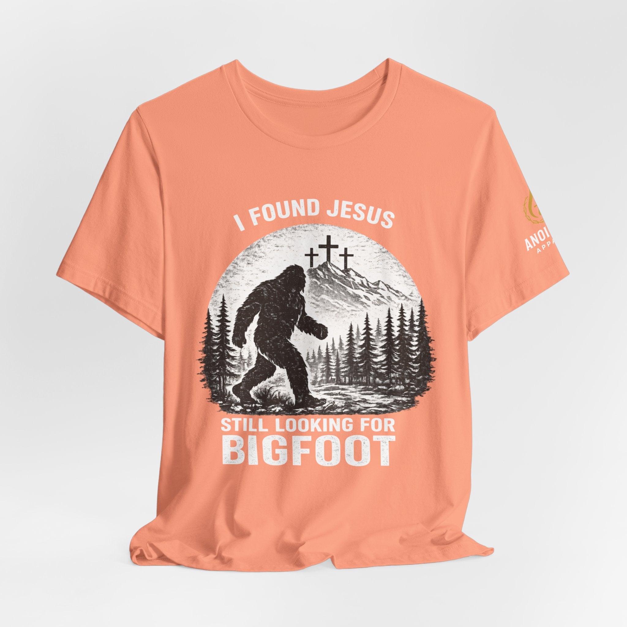 "Jesus and Bigfoot" (Design on Front/Logo on Sleeve)