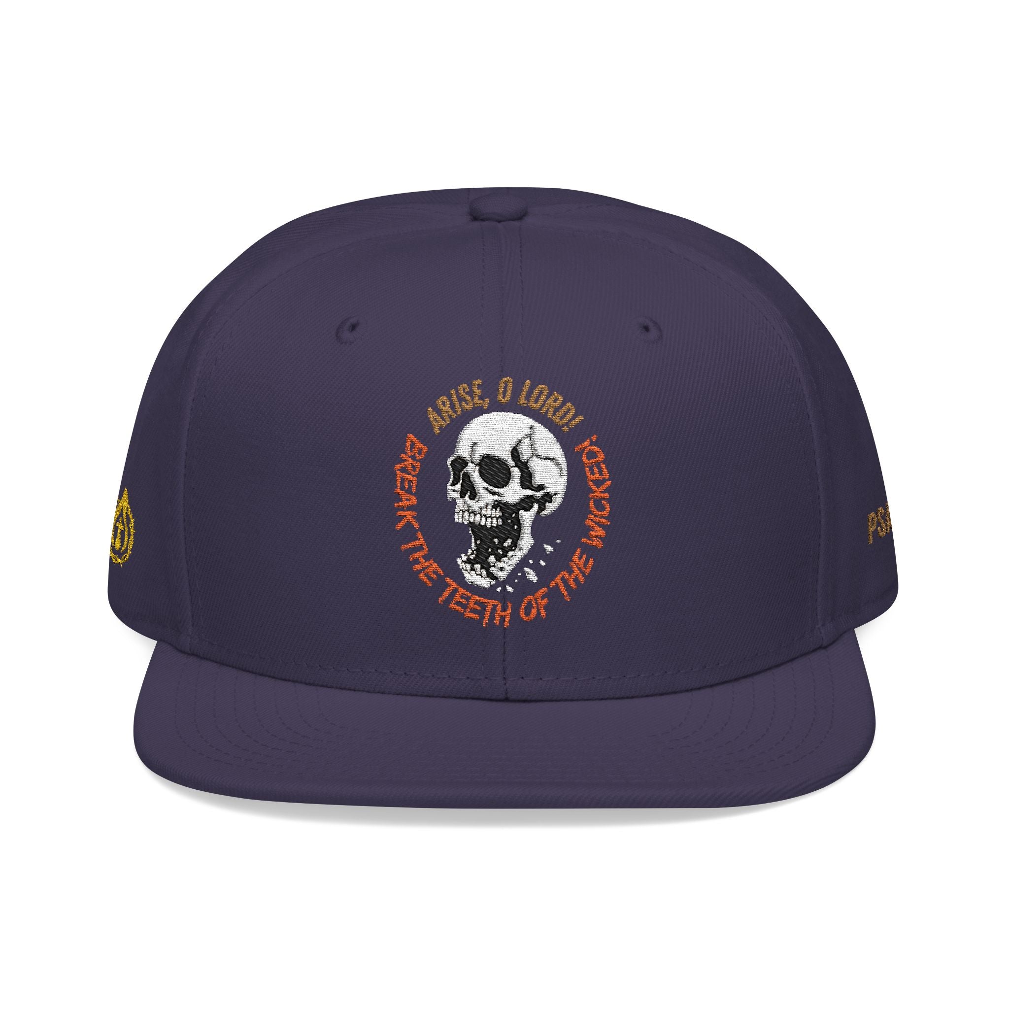 "Psalm 3:7" Snapback (Embroidered Front, Left and Right Sides)