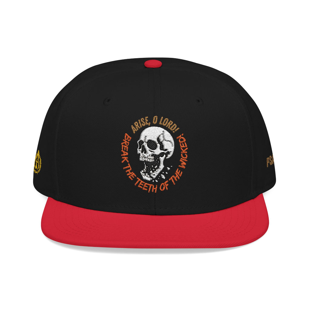 "Psalm 3:7" Snapback (Embroidered Front, Both Sides, Back)