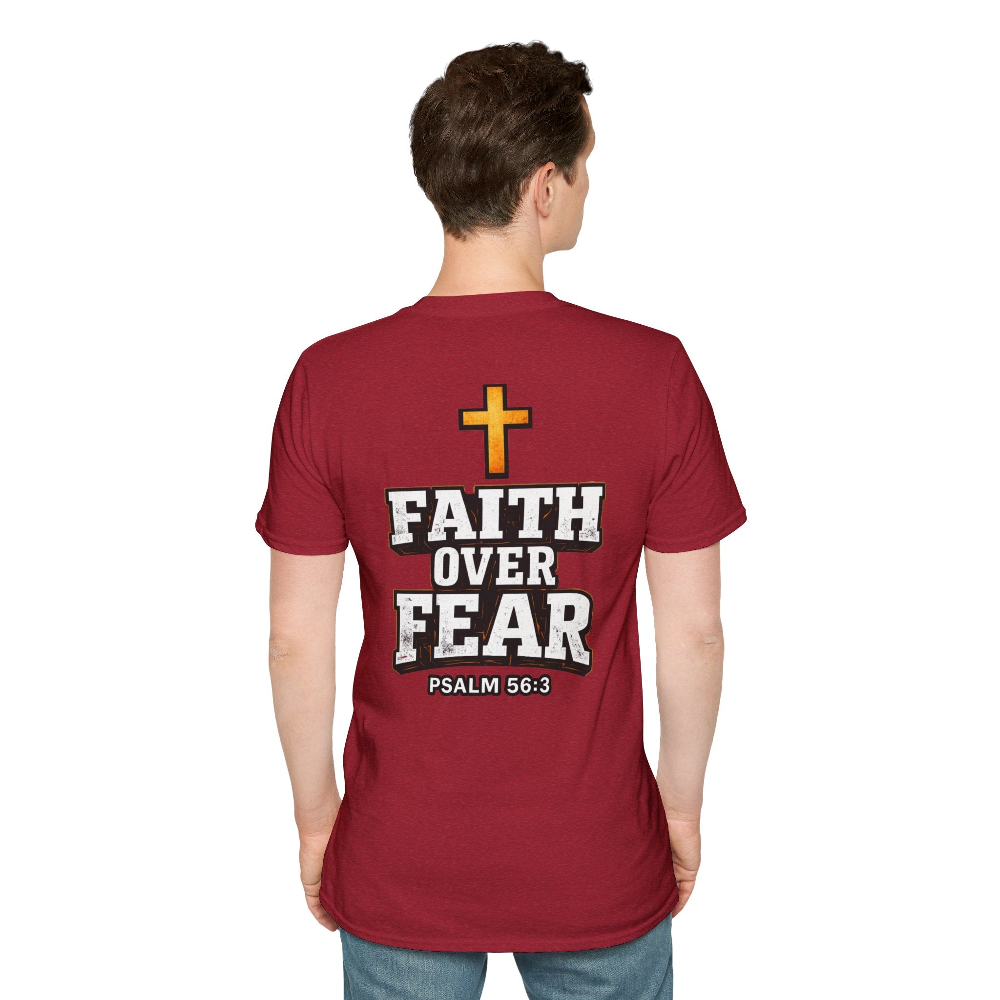 "Faith Over Fear" (Design on Back/Logo On Front)