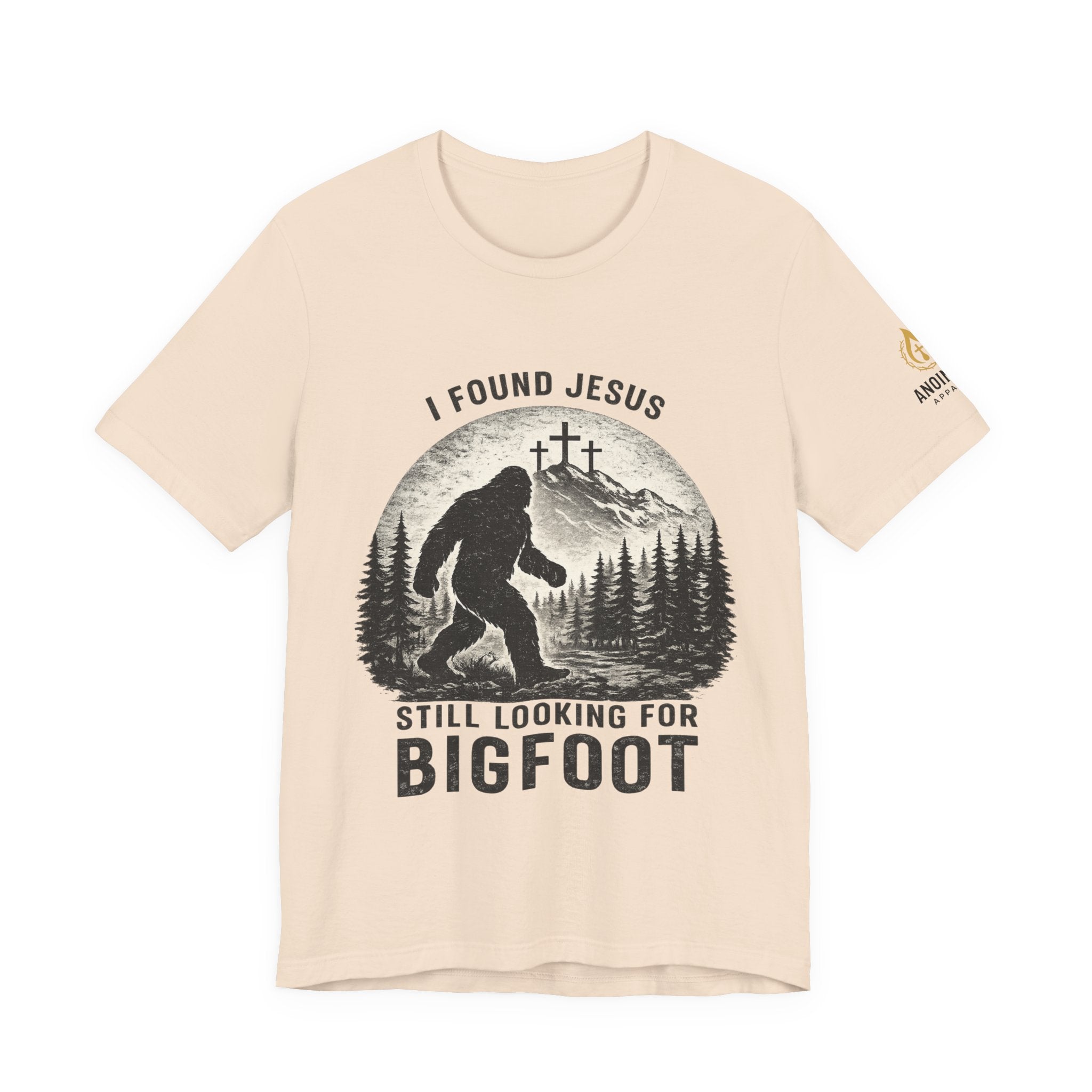"Jesus and Bigfoot" (Design on Front/Logo on Sleeve)