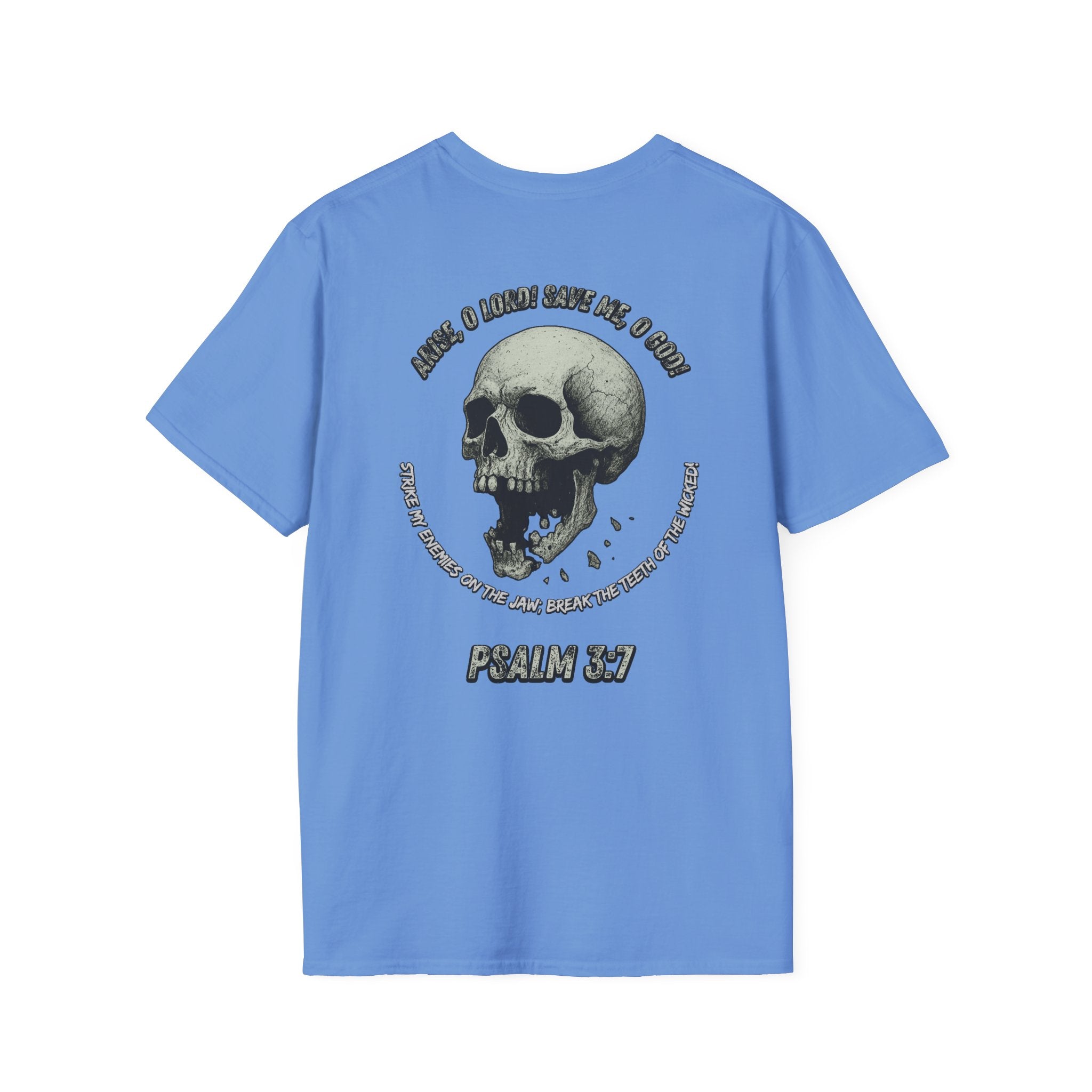 Psalm 3:7 - "Arise, O LORD!" (Monochrome) (Design on Back/Logo on Front)