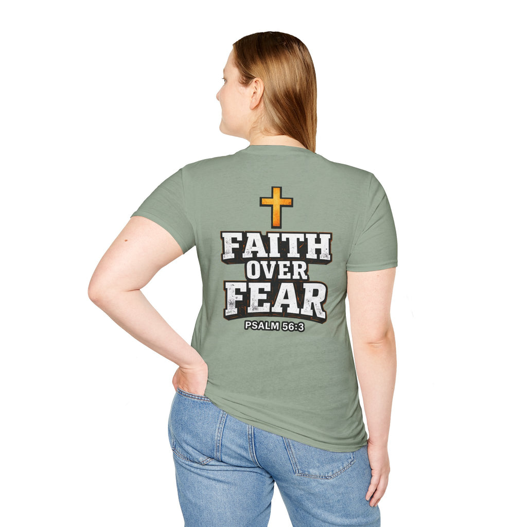 "Faith Over Fear" (Design on Back/Logo On Front)