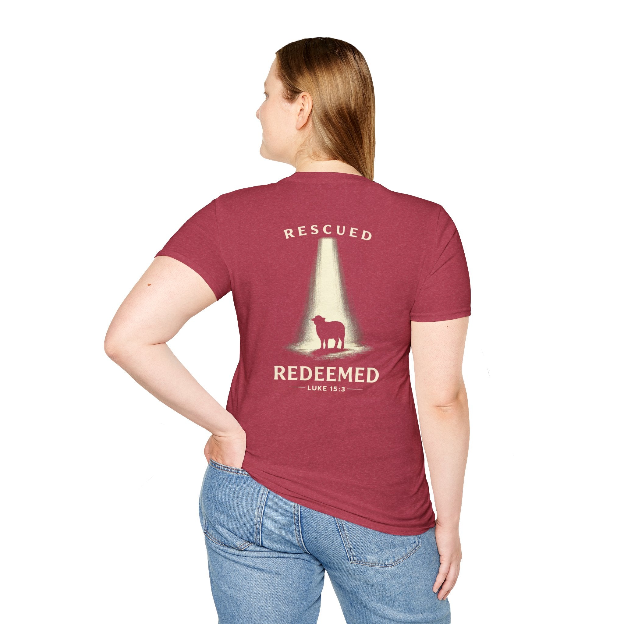 "Rescued and Redeemed" (Design on Back/Logo on Front)