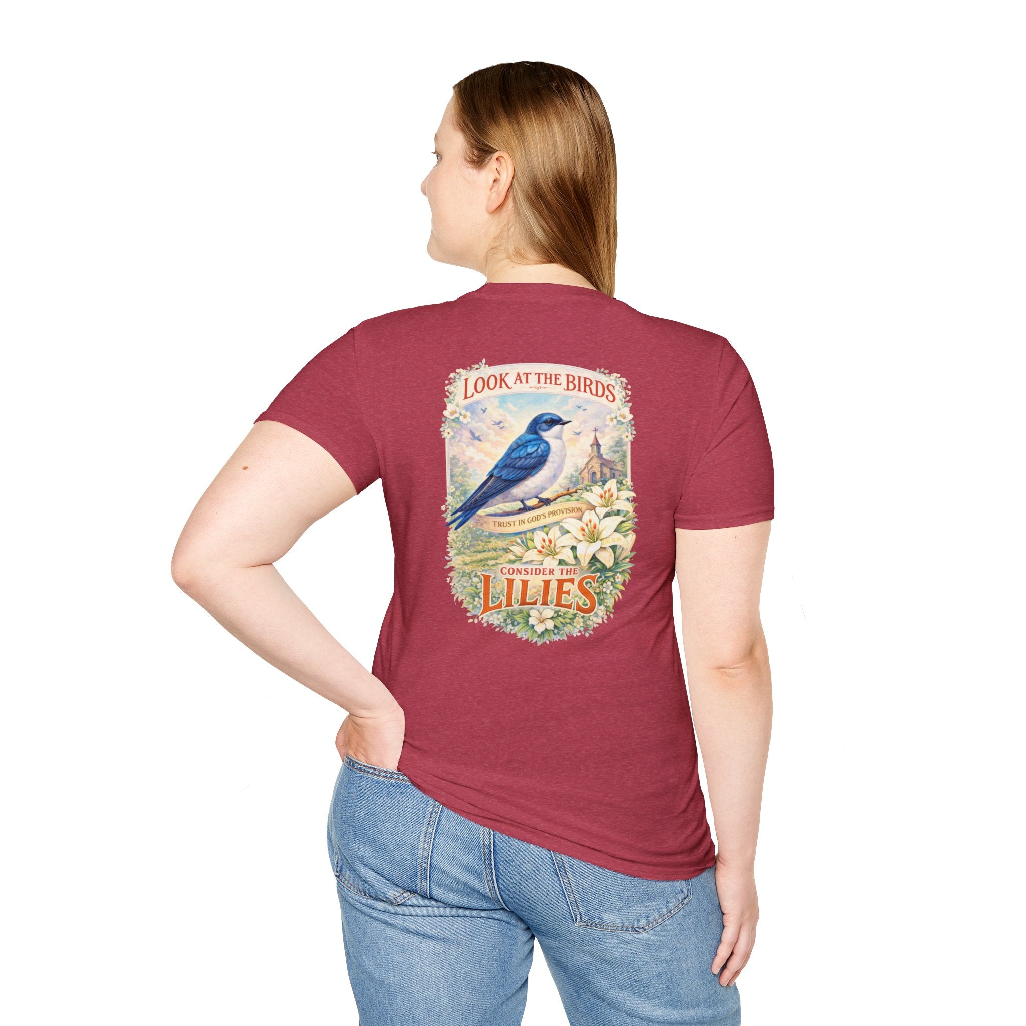 "Consider the Lilies" (Design on Back/Logo on Front)