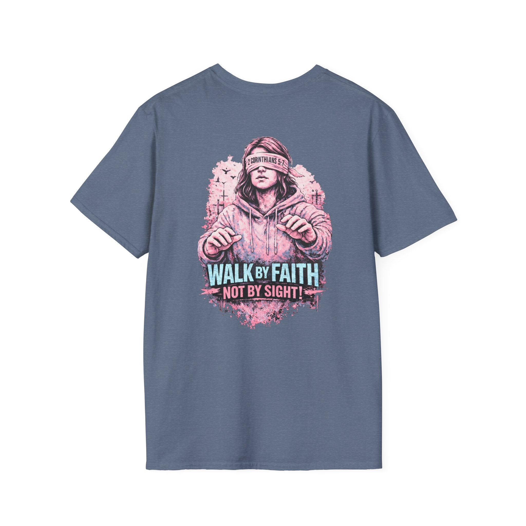"Walk by Faith" (Ladies) (Design on Back/Logo on Front)