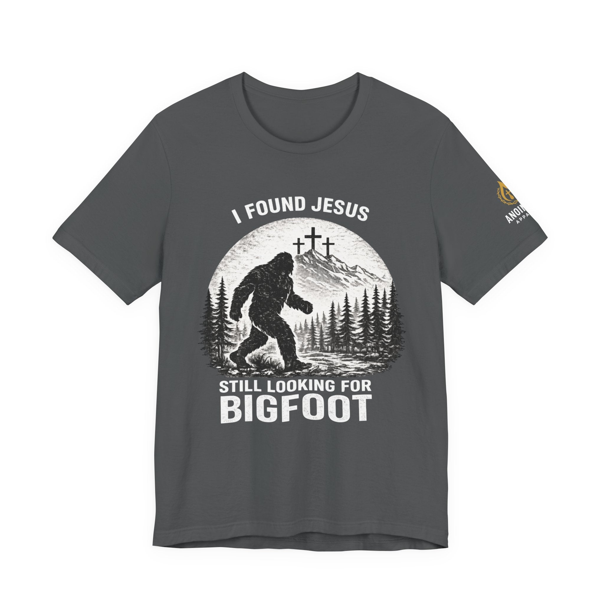 "Jesus and Bigfoot" (Design on Front/Logo on Sleeve)