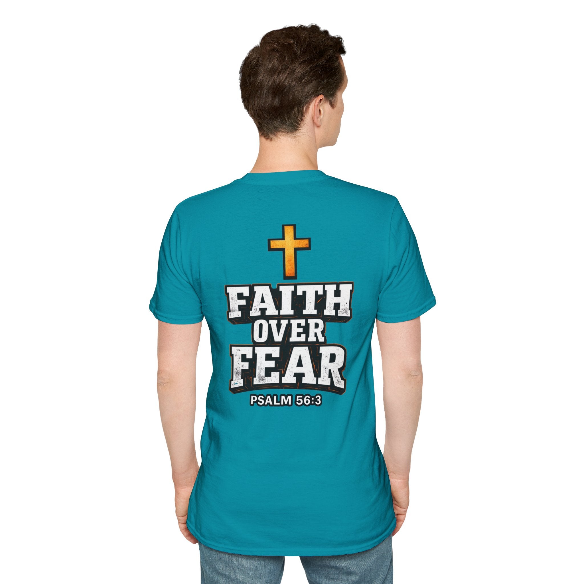 "Faith Over Fear" (Design on Back/Logo On Front)