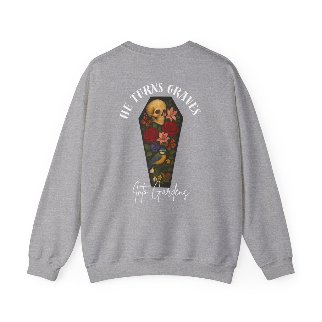 Graves Into Gardens Crewneck Sweatshirt (Design on Back/Logo on Front)