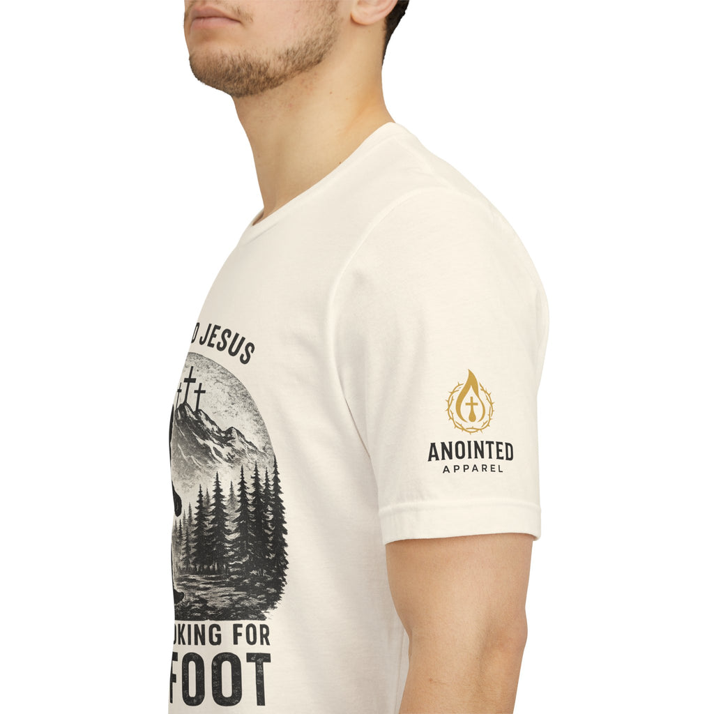 "Jesus and Bigfoot" (Design on Front/Logo on Sleeve)