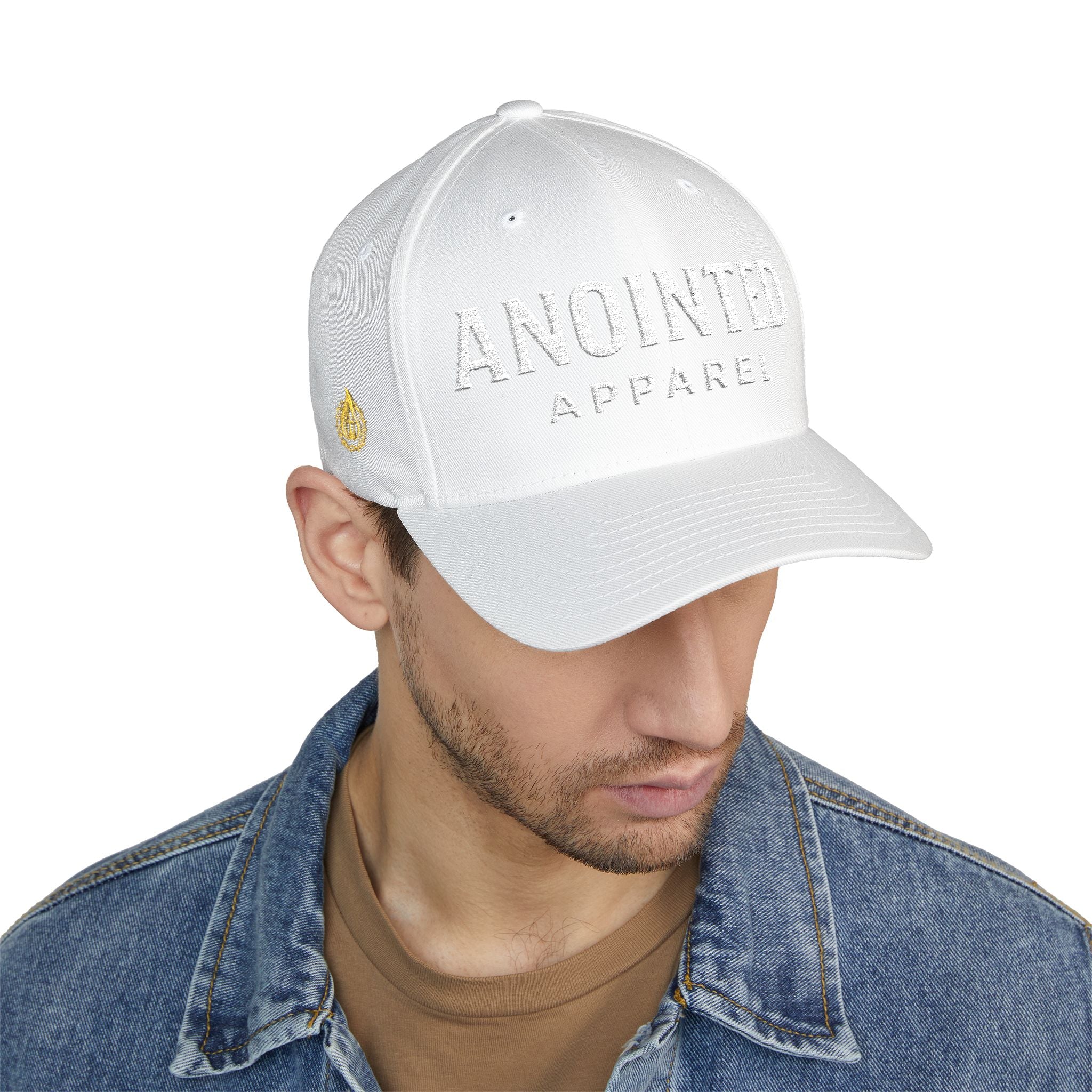 "Anointed" Christian FlexFit Hat – Elevated Edition (Front + Side Embroidery)