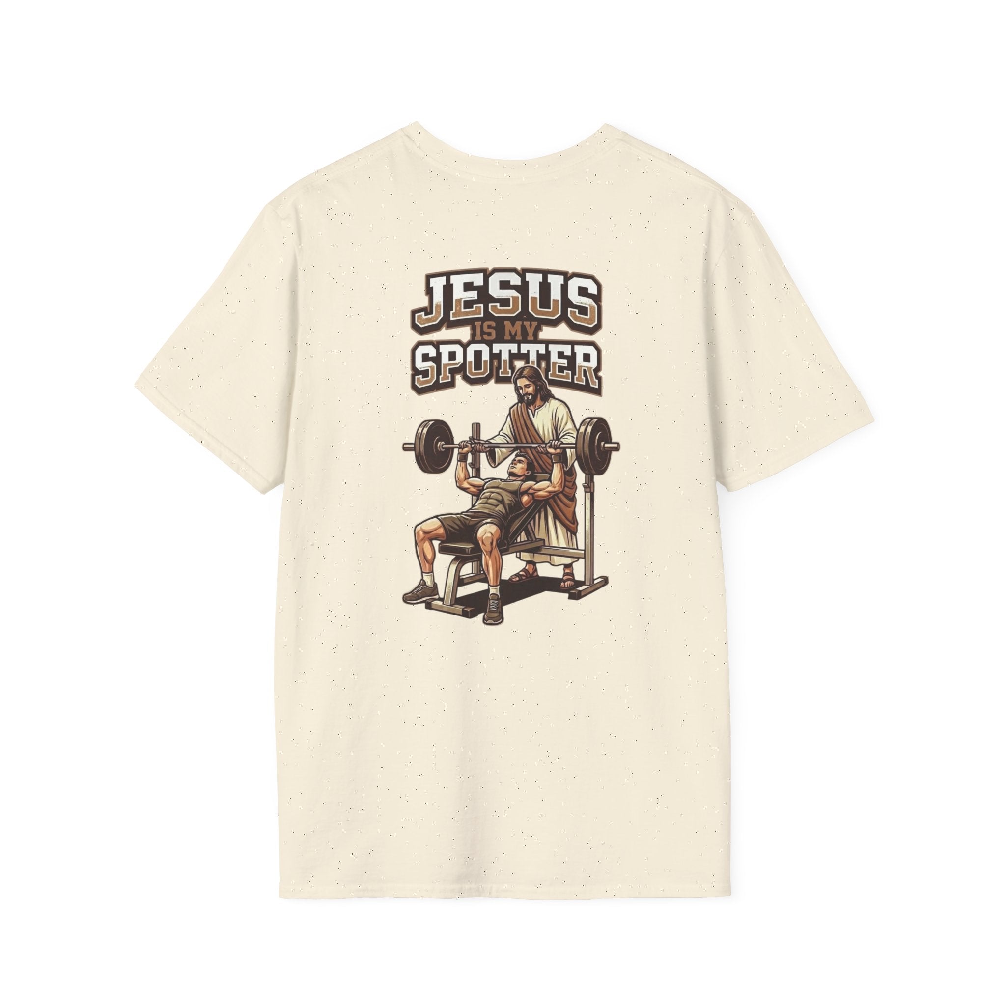 "Jesus Is My Spotter" (Design on Back/Logo on Front)